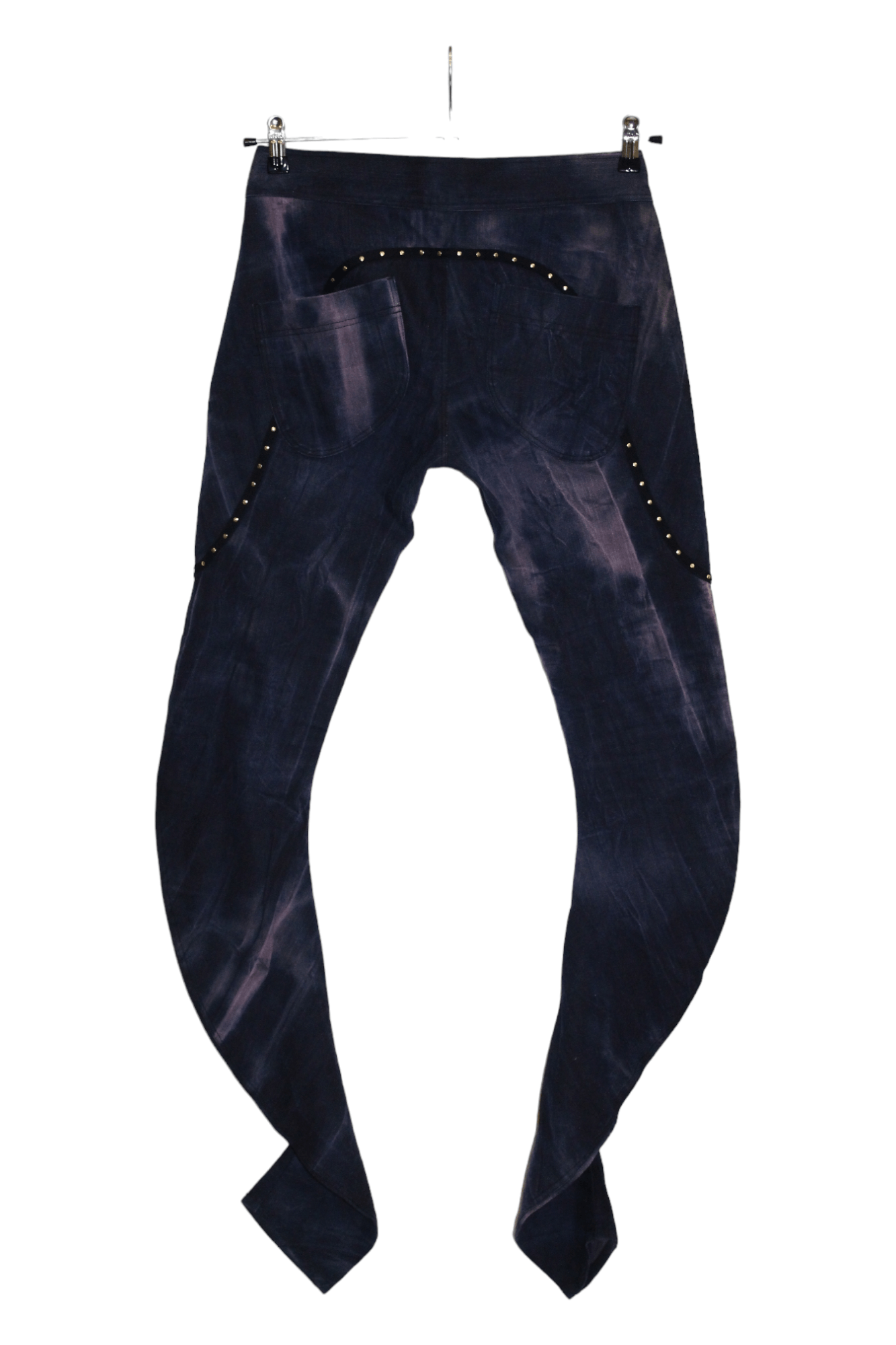 14th Addiction Rebekka Ruetz Studded Tie-dye Denim Arc Skinny Pants Size 31" - 21 Thumbnail
