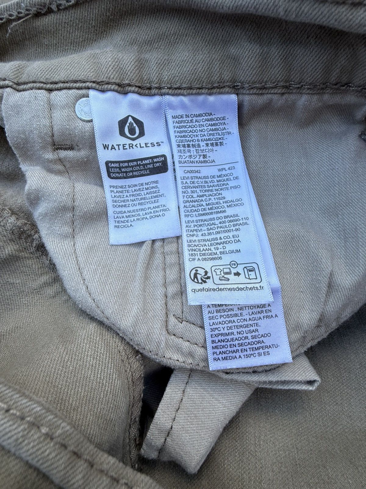 Levi's Levis 505 Jeans Mens 40 X 30 Khaki Straight Leg Tan Denim Size US 40 / EU 56 - 7 Thumbnail