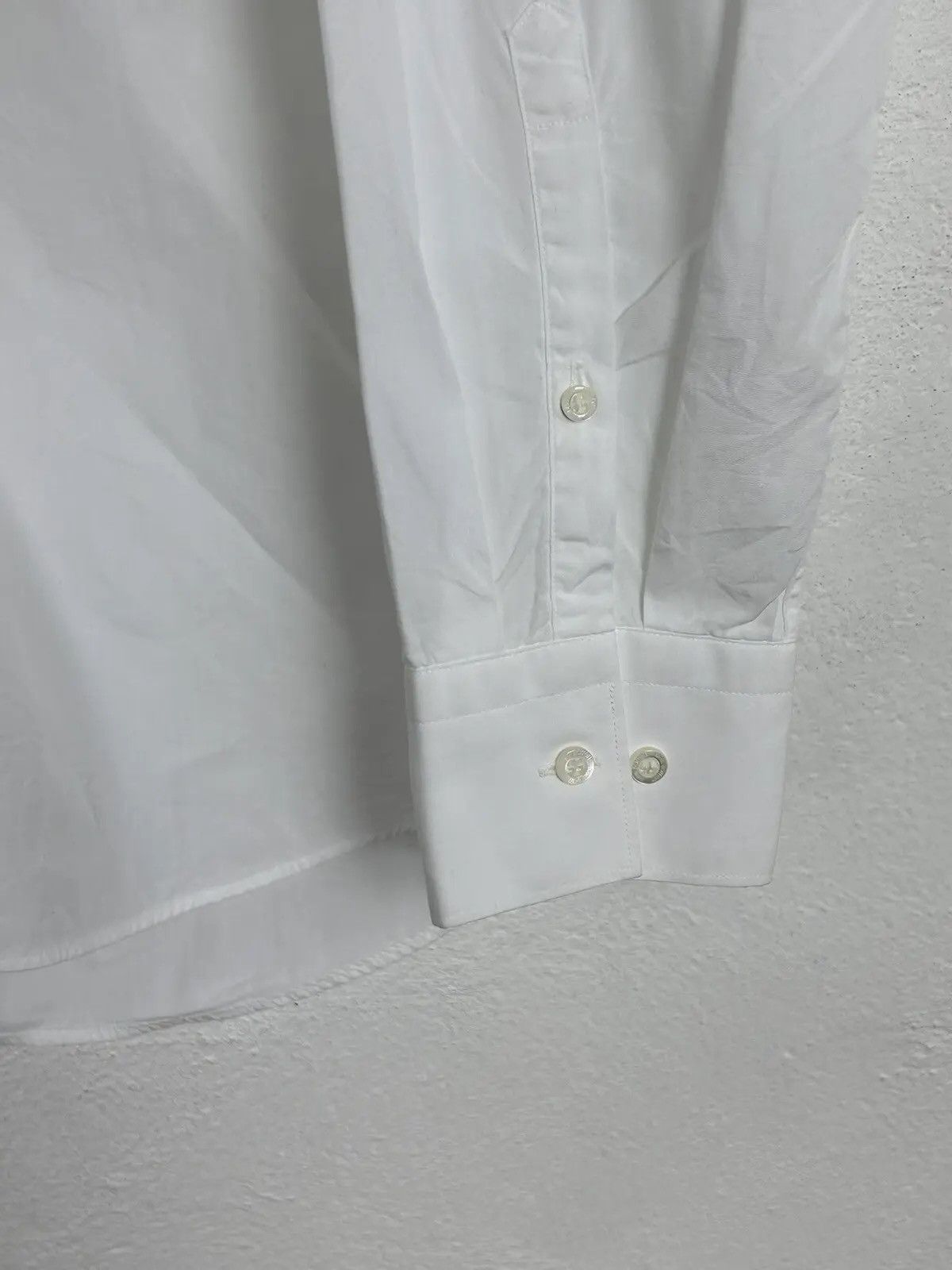 Neil Barrett Neil Barrett SS'12 Pre Collection Long Sleeve Shirt In White Size US M / EU 48-50 / 2 - 2 Thumbnail