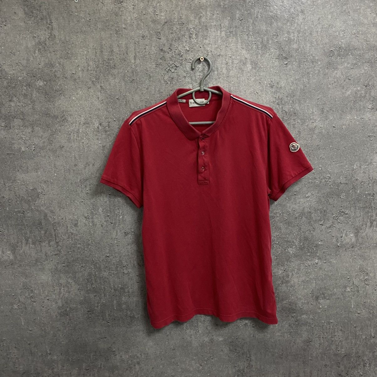 Moncler Moncler Polo T-shirt Size US L / EU 52-54 / 3 - 1 Thumbnail