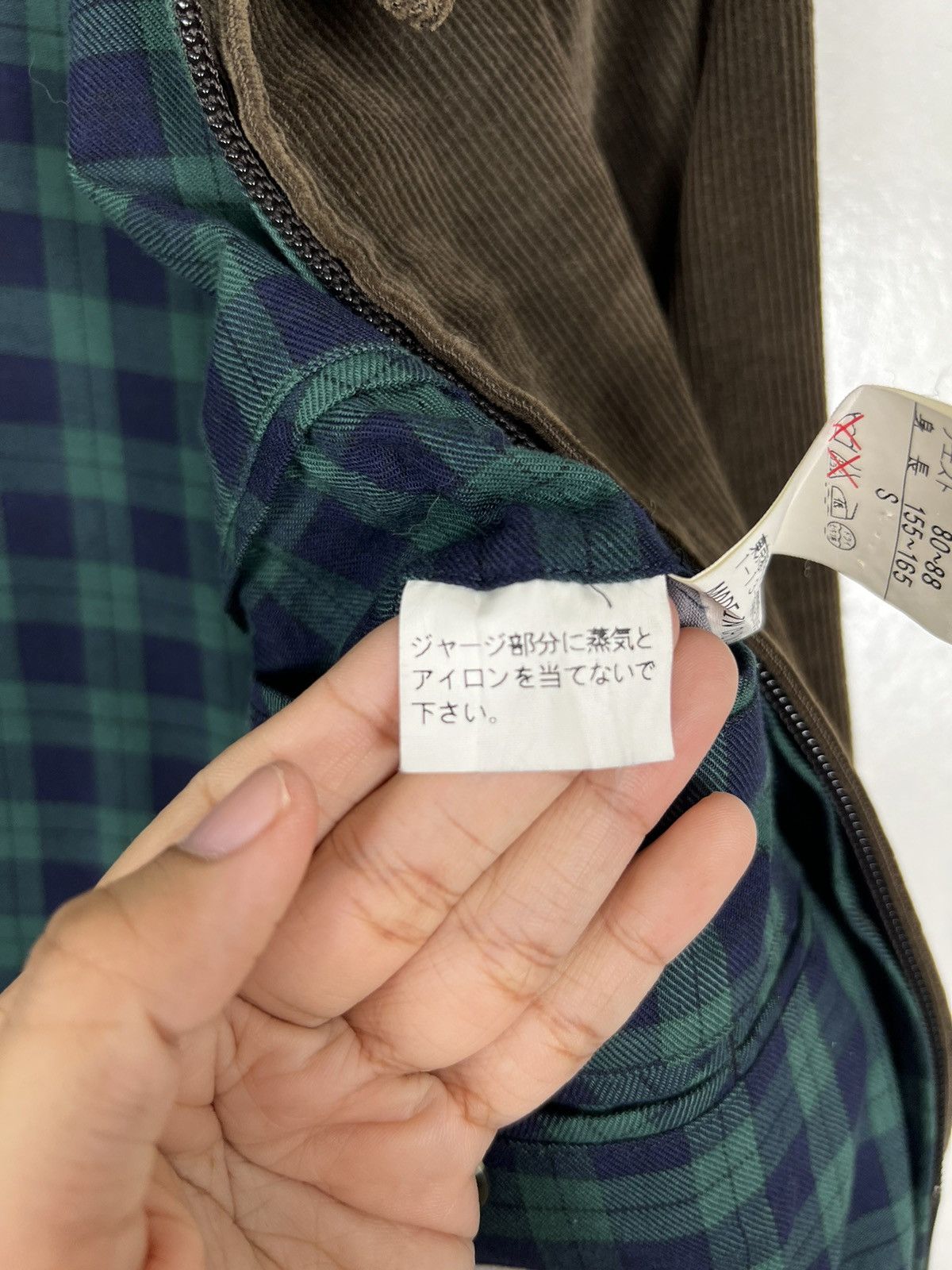 Japanese Brand 🔥 FKYM CHECKER LINER CORDUROY JACKET Size US M / EU 48-50 / 2 - 16 Thumbnail