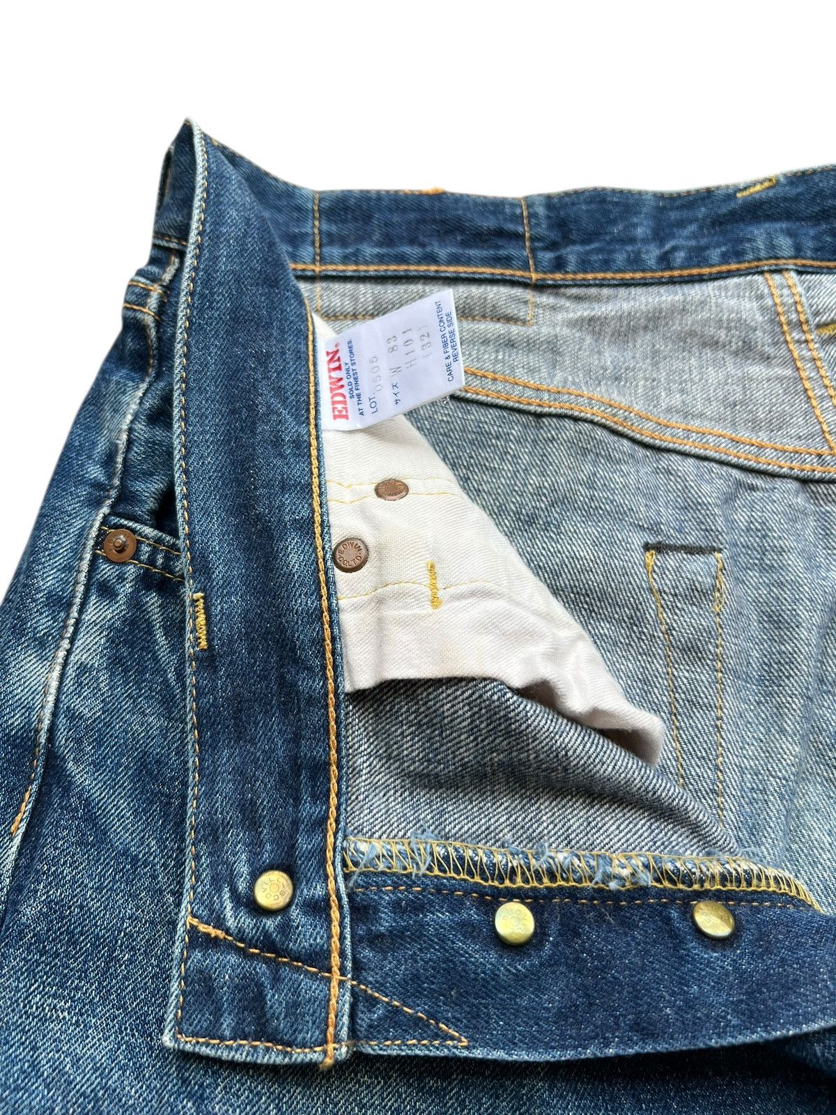 Edwin Vintage Edwin 505 Distressed Baggy Denim Jeans 33x30 Size US 33 - 10 Thumbnail