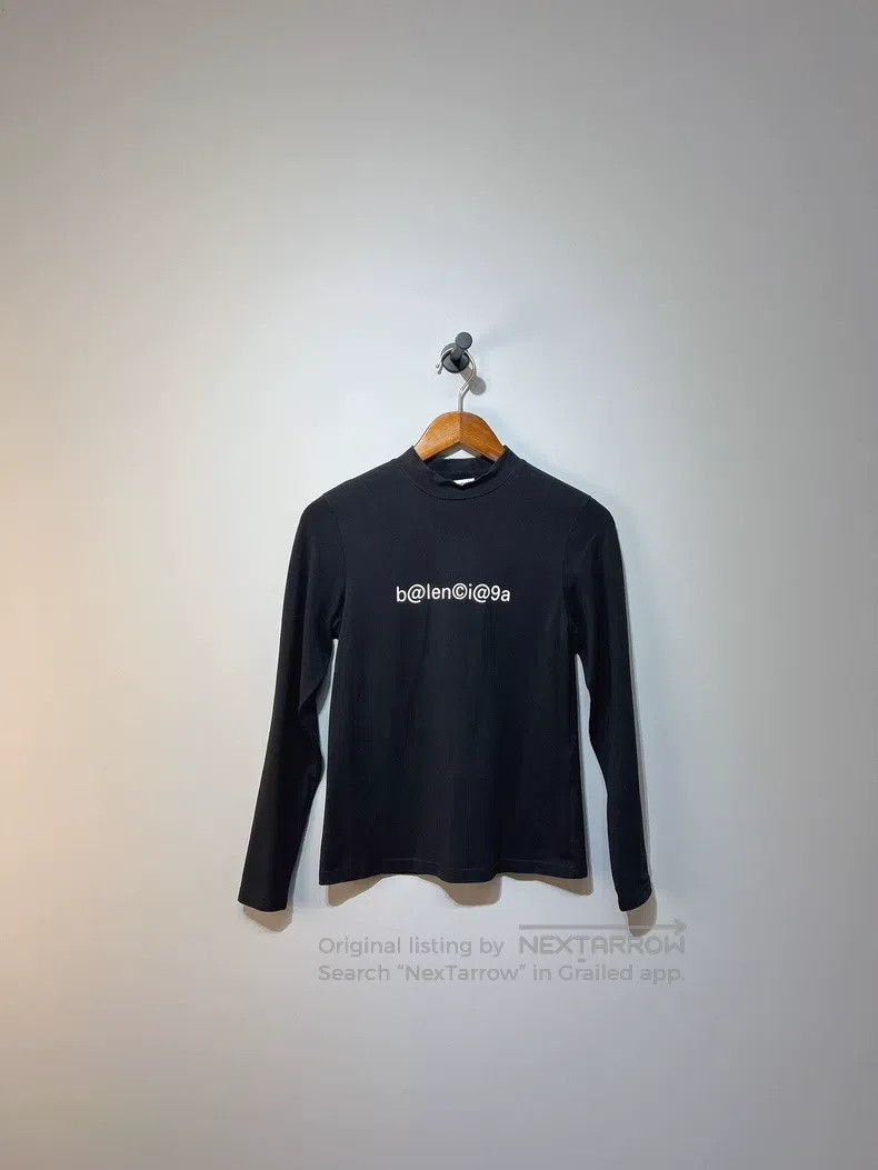 Balenciaga Balenciaga Black Crew Neck Long Sleeve T-Shirt Size US L / EU 52-54 / 3 - 1 Thumbnail