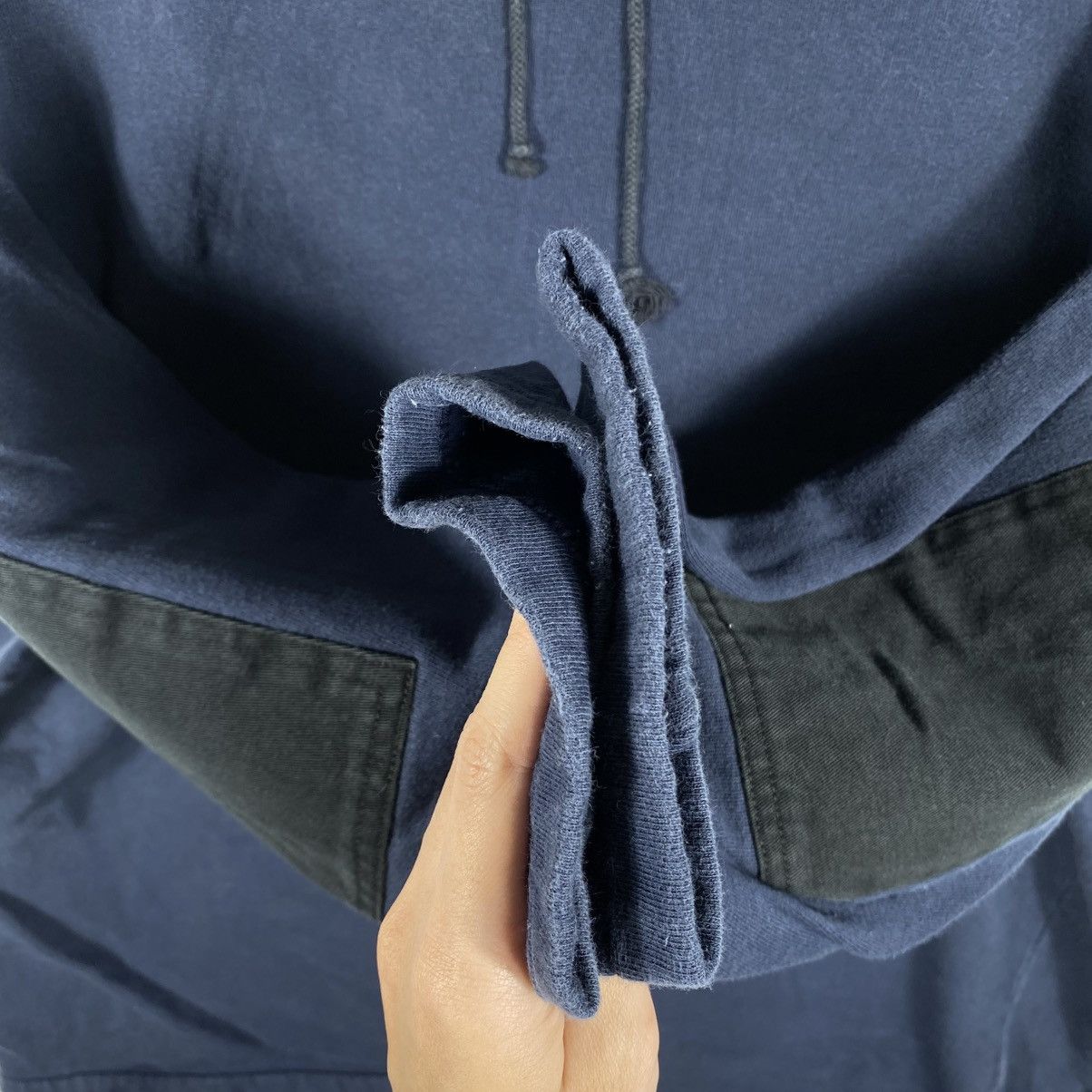agnes b. Vintage 90's AGNES B. Homme Paris Hoodie Pullover Size US L / EU 52-54 / 3 - 3 Thumbnail