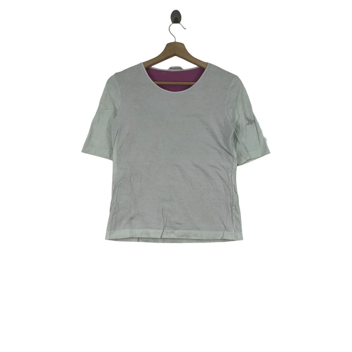 Jil Sander Germany Designer JIL SANDER Made In Italy Plain T-Shirt Size XS / US 0-2 / IT 36-38 - 1 Thumbnail