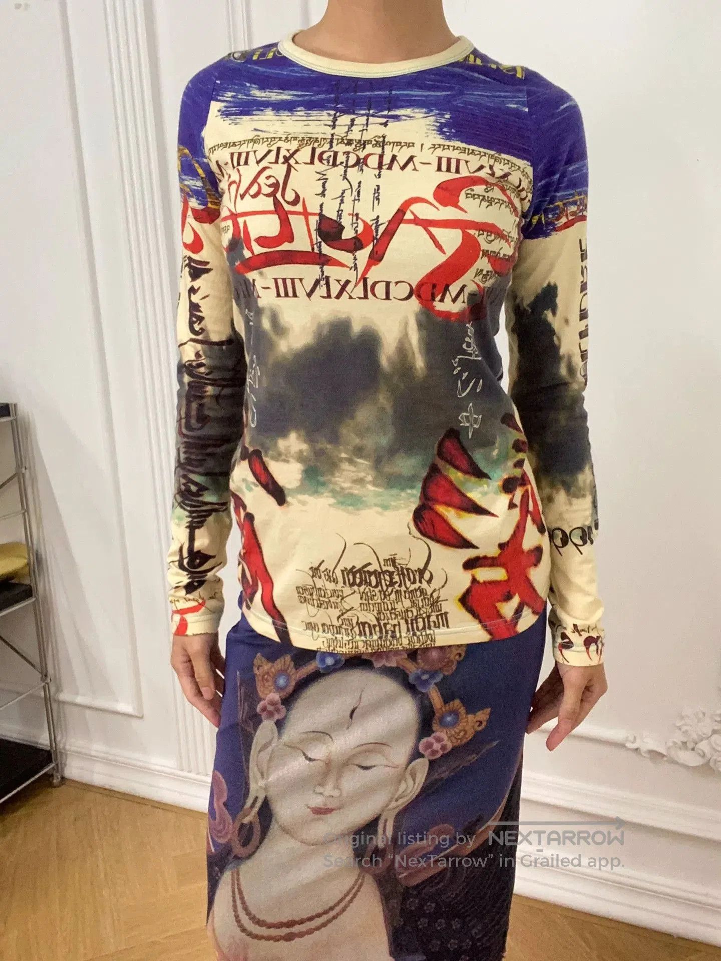 Jean Paul Gaultier jean paul gaultier long sleeve graphic shirt. Size US M / EU 48-50 / 2 - 6 Thumbnail