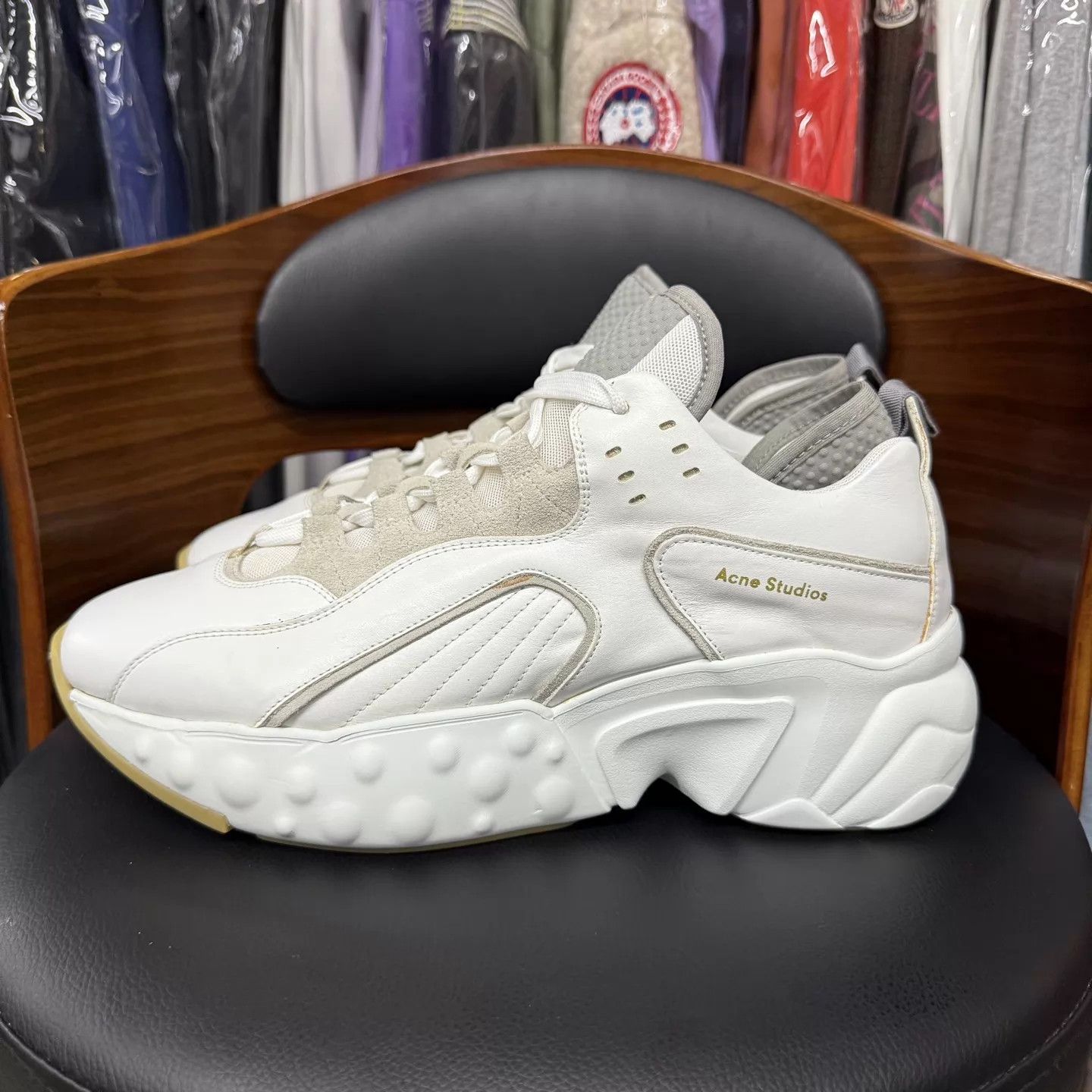 Acne Studios Acne Studios White Low-Top Dad Sneakers Size 43 Like New Size US 10 / EU 43 - 6 Thumbnail