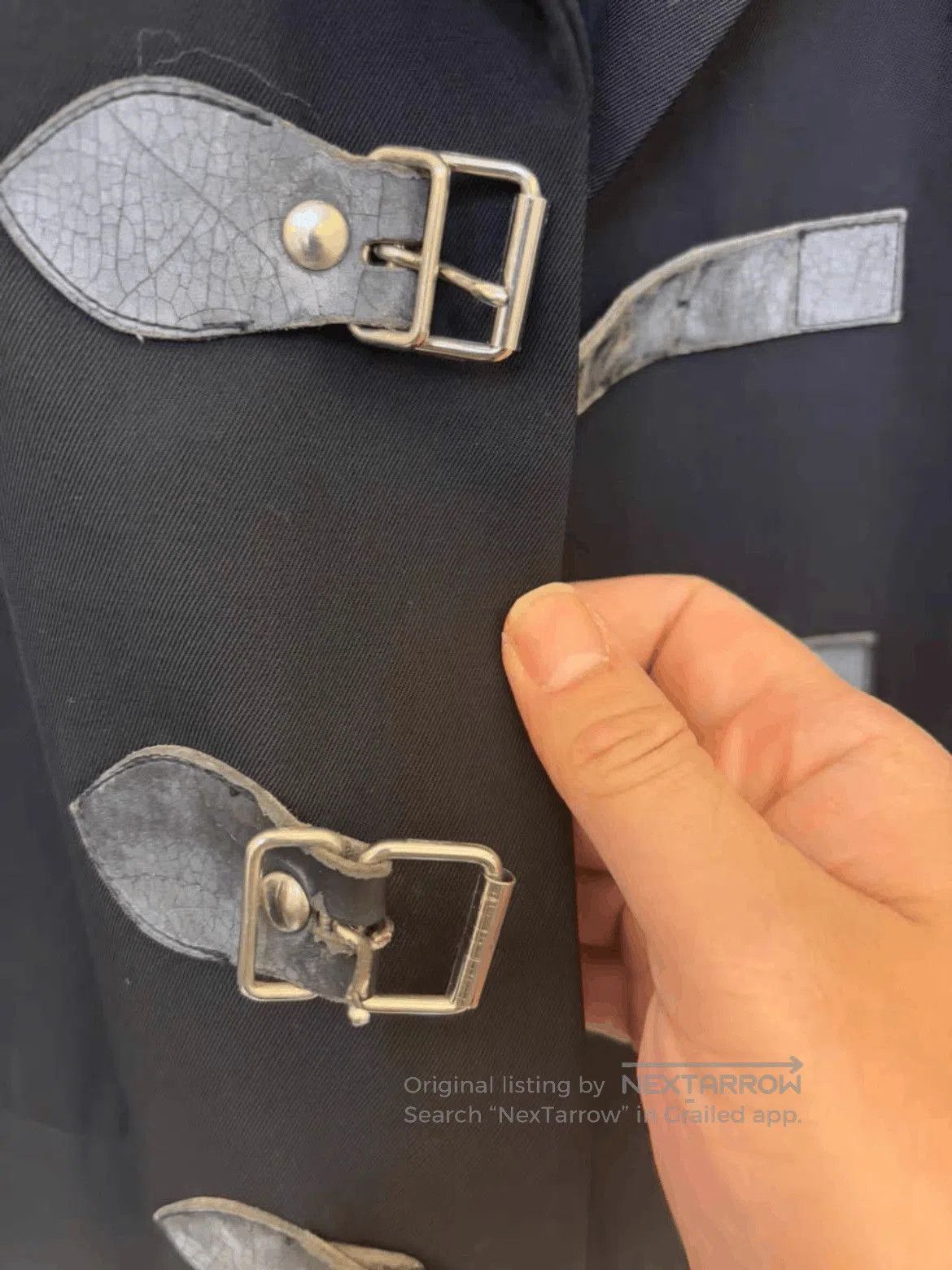 Yohji Yamamoto Yohji Yamamoto Pour Homme 91SS Leather Belt Jacket. Size US M / EU 48-50 / 2 - 2 Thumbnail