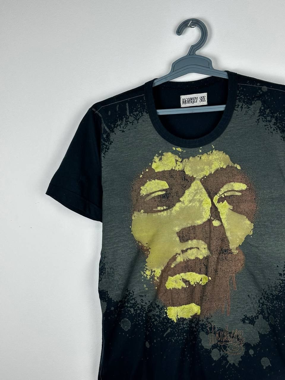 Band Tees × Jimi Hendrix × Vintage Vintage Y2K Jimi Hendrix Grunge Legend AOP T Shirt Size US M / EU 48-50 / 2 - 3 Thumbnail