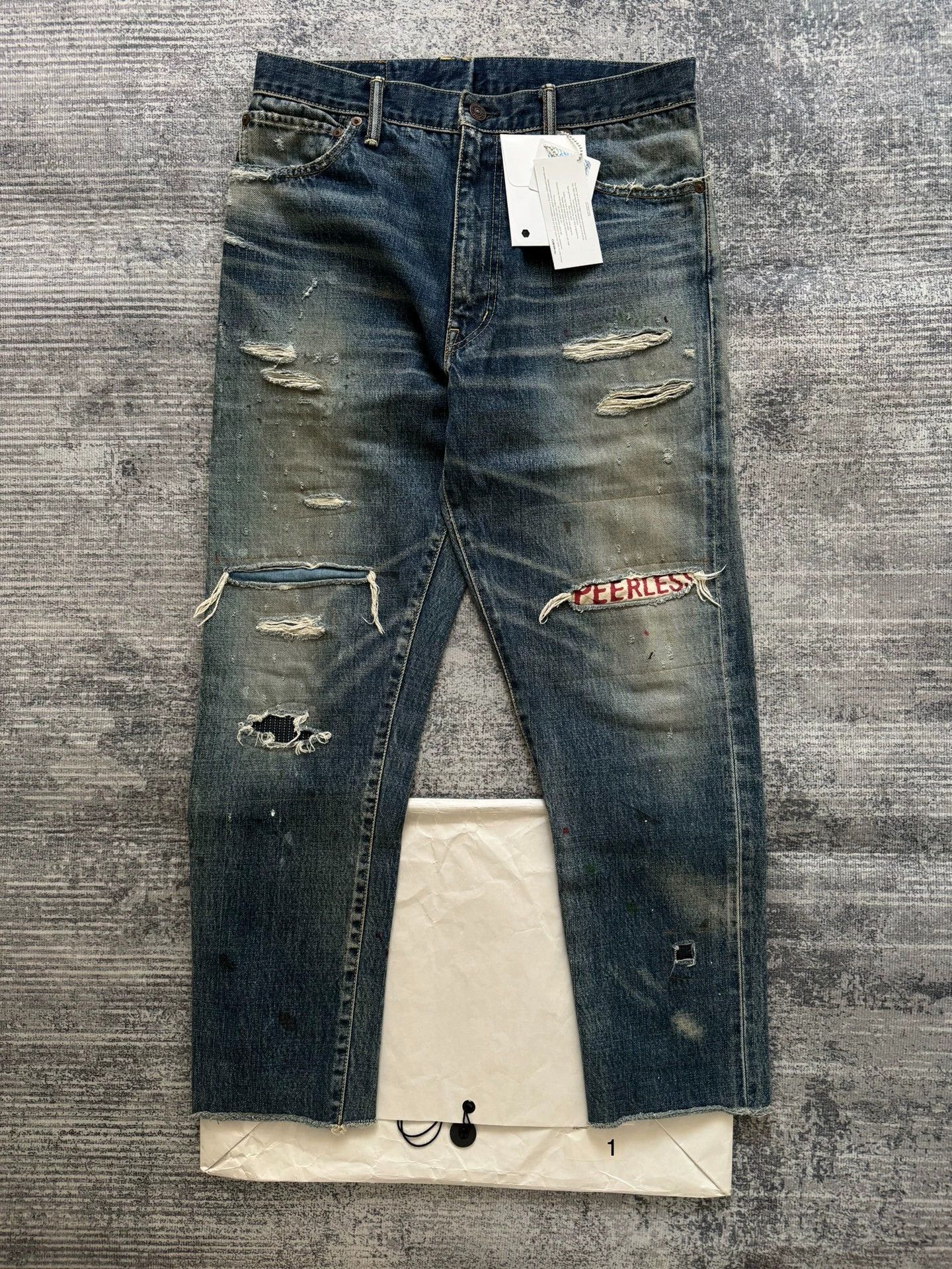 Visvim VISVIM 19AW JOURNEYMAN PANTS TACKED CRASH jeans | Grailed