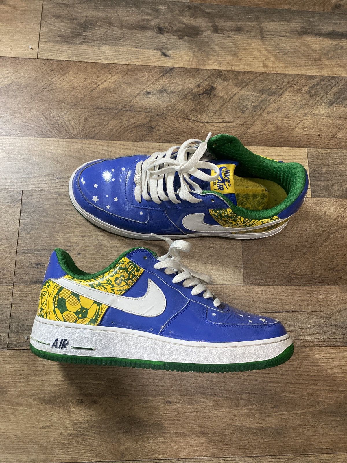 Nike Nike “Ronaldinho” Air Force 1 Premium Collection Royale Size US 9.5 / EU 42-43 - 1 Thumbnail