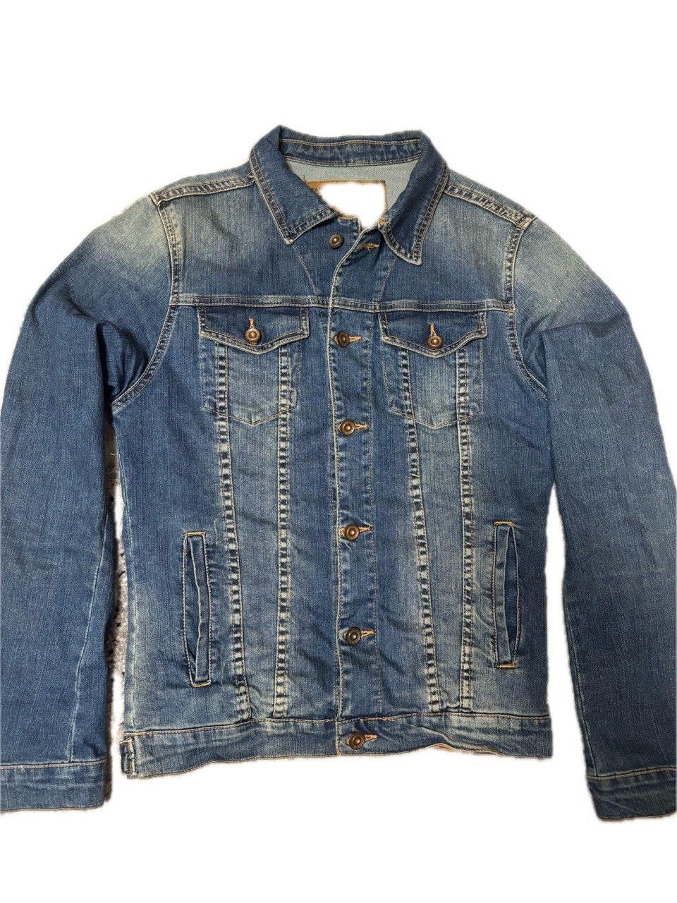 Zara Zara Man Vintage Denim Jacket Blue Distressed Wash Size M Size US M / EU 48-50 / 2 - 1 Thumbnail