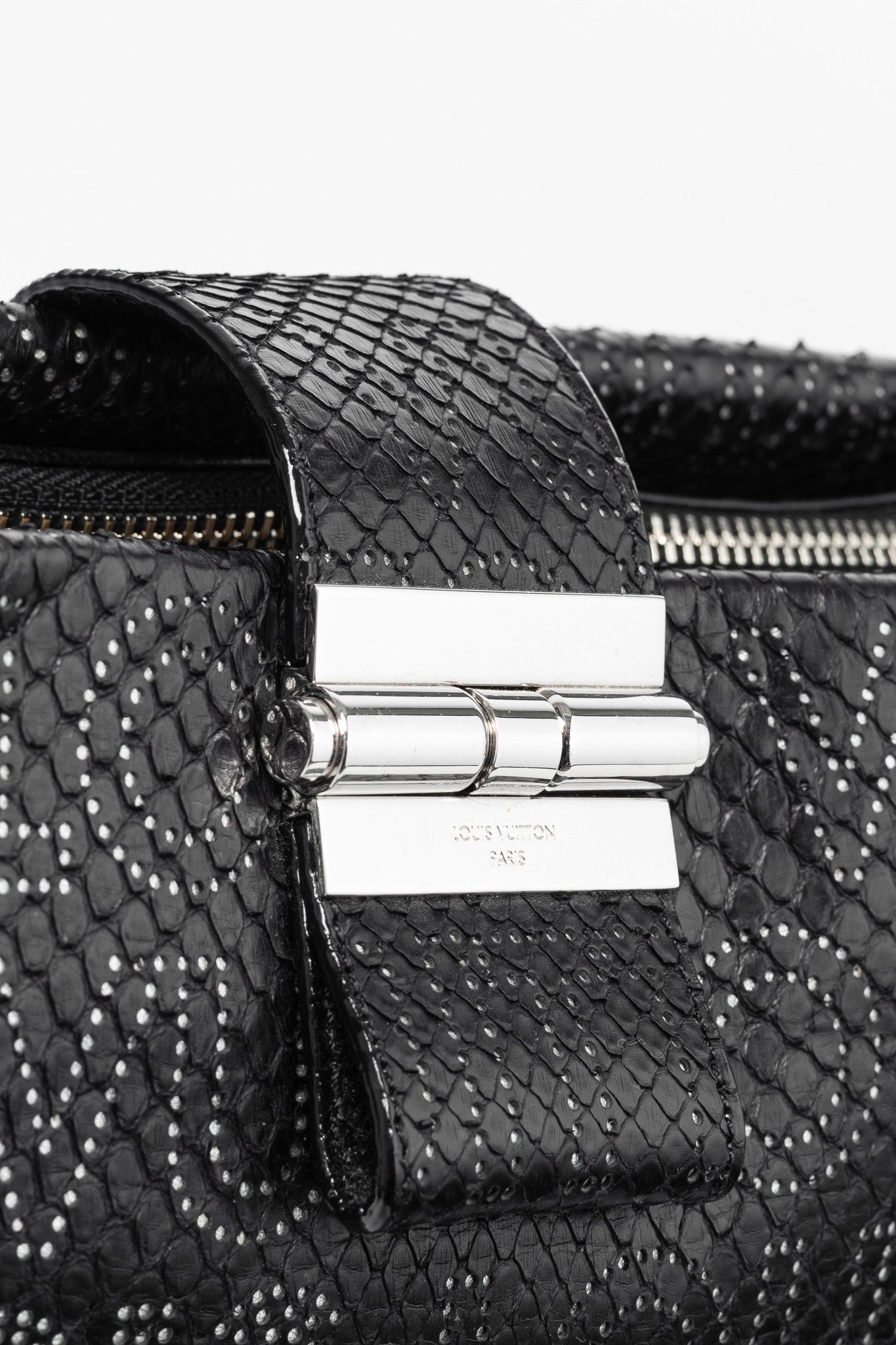 Louis Vuitton Louis Vuitton AW/08 Runway Lutece Perfore Python Bag Size ONE SIZE - 9 Thumbnail
