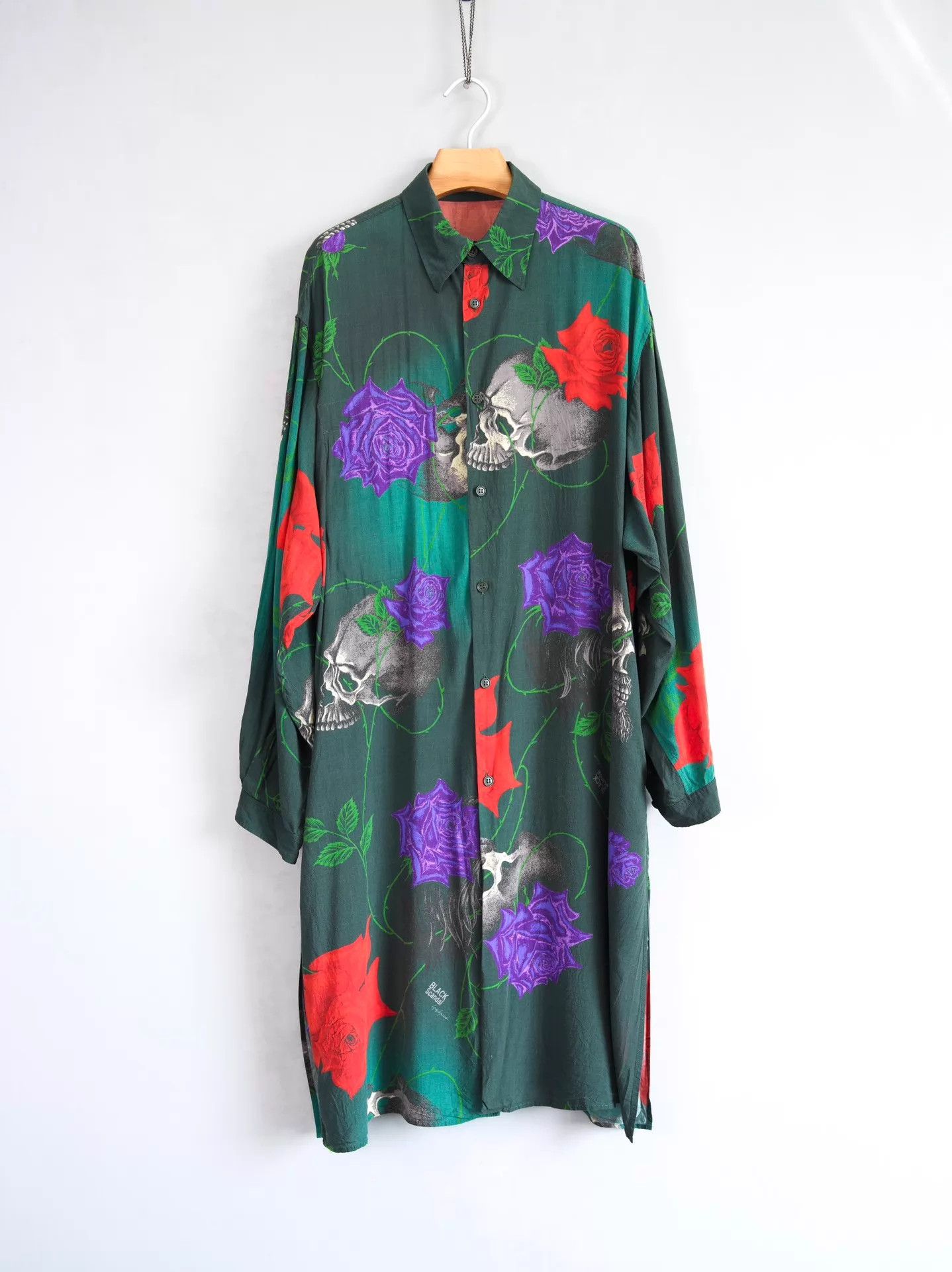 Yohji Yamamoto Yohji Yamamoto 18SS Skeleton Rose Black Long Shirt Size 3 Size US L / EU 52-54 / 3 - 1 Thumbnail
