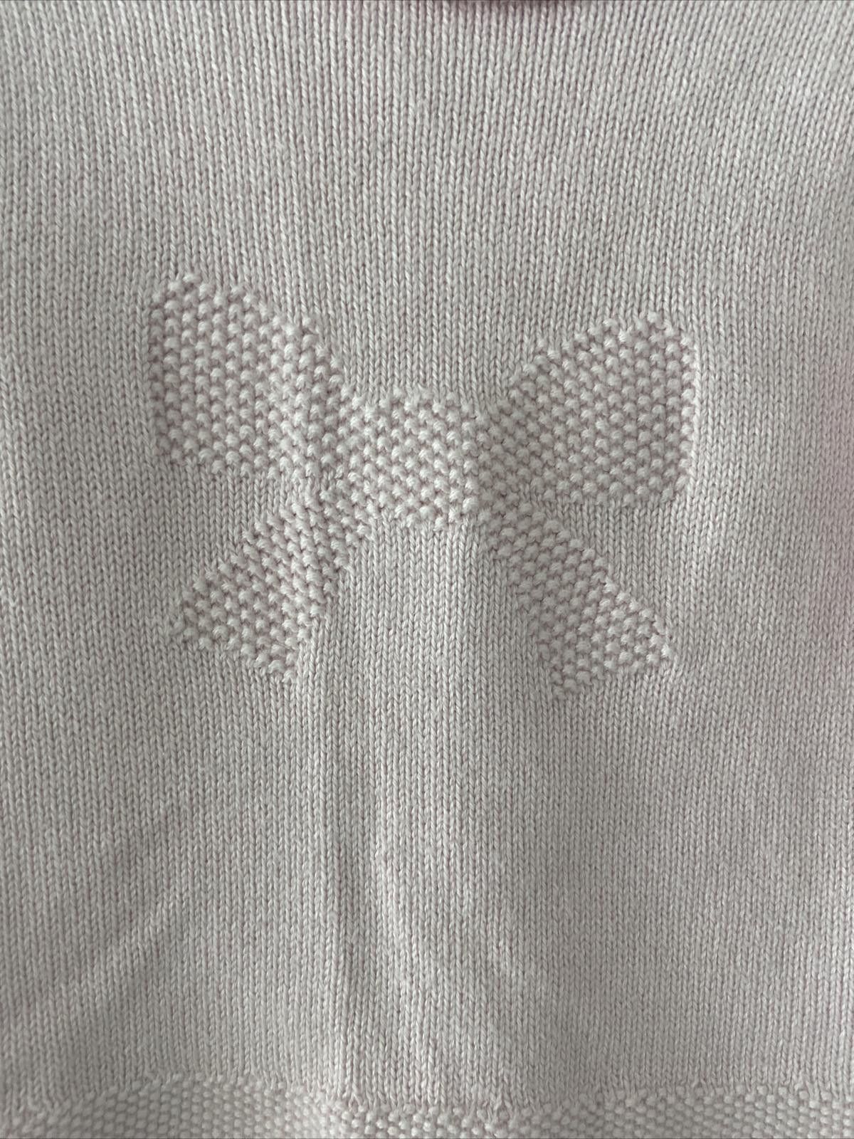 Designer Jacadi Pink Sweater Size 23M Size US XXS / EU 40 - 2 Thumbnail