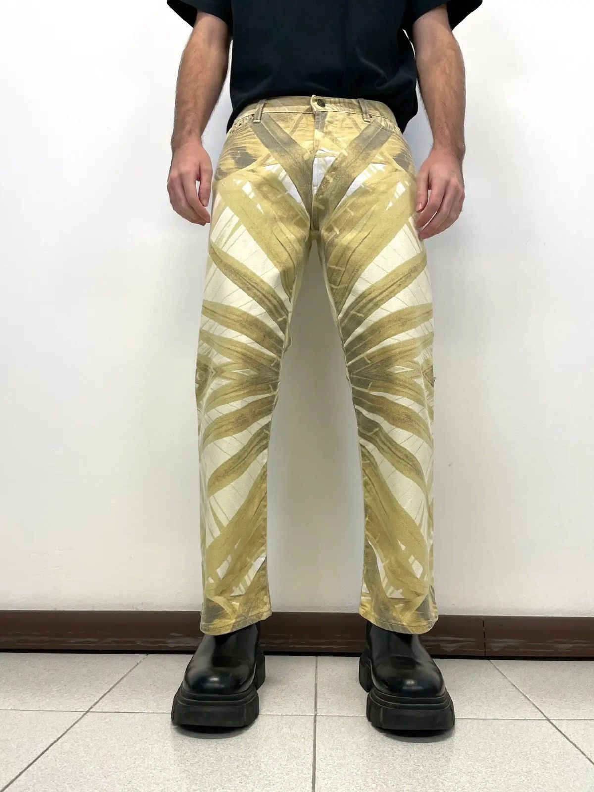 Just Cavalli Just Cavalli 00’s Geometric Printed Archive Denim Size US 30 / EU 46 - 2 Thumbnail
