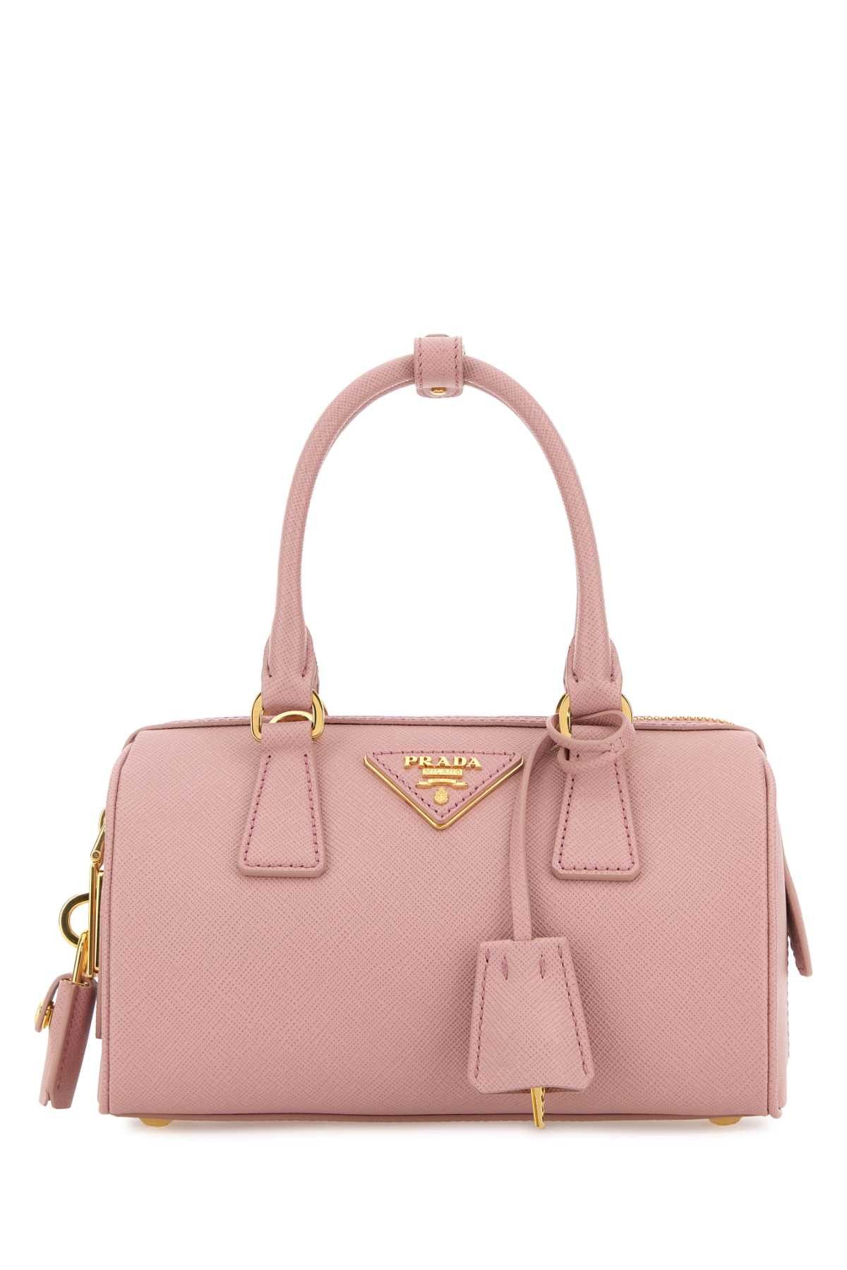 Prada Pink Leather Handbag Size ONE SIZE - 1 Thumbnail