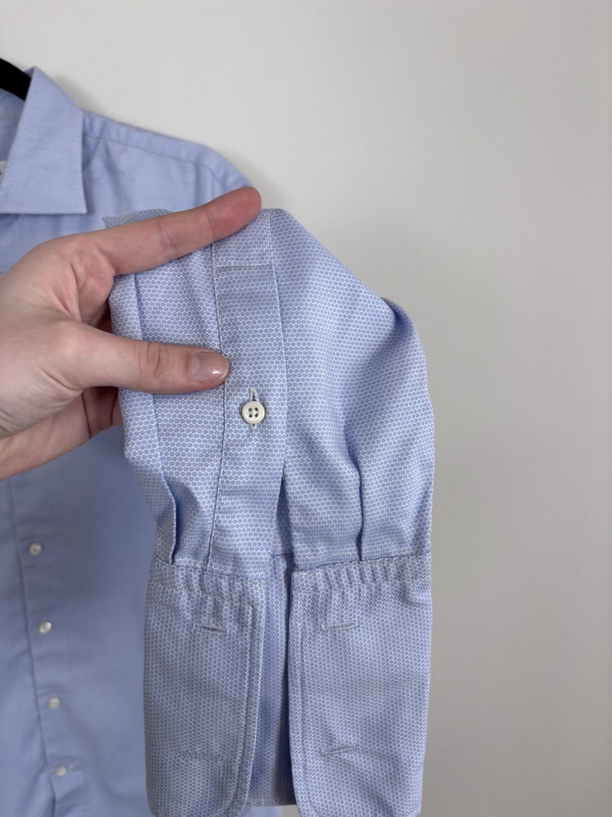 Strenstroms Stenstroms Men’s Slimline Twofold Stretch Button Up Shirt Size US L / EU 52-54 / 3 - 7 Thumbnail