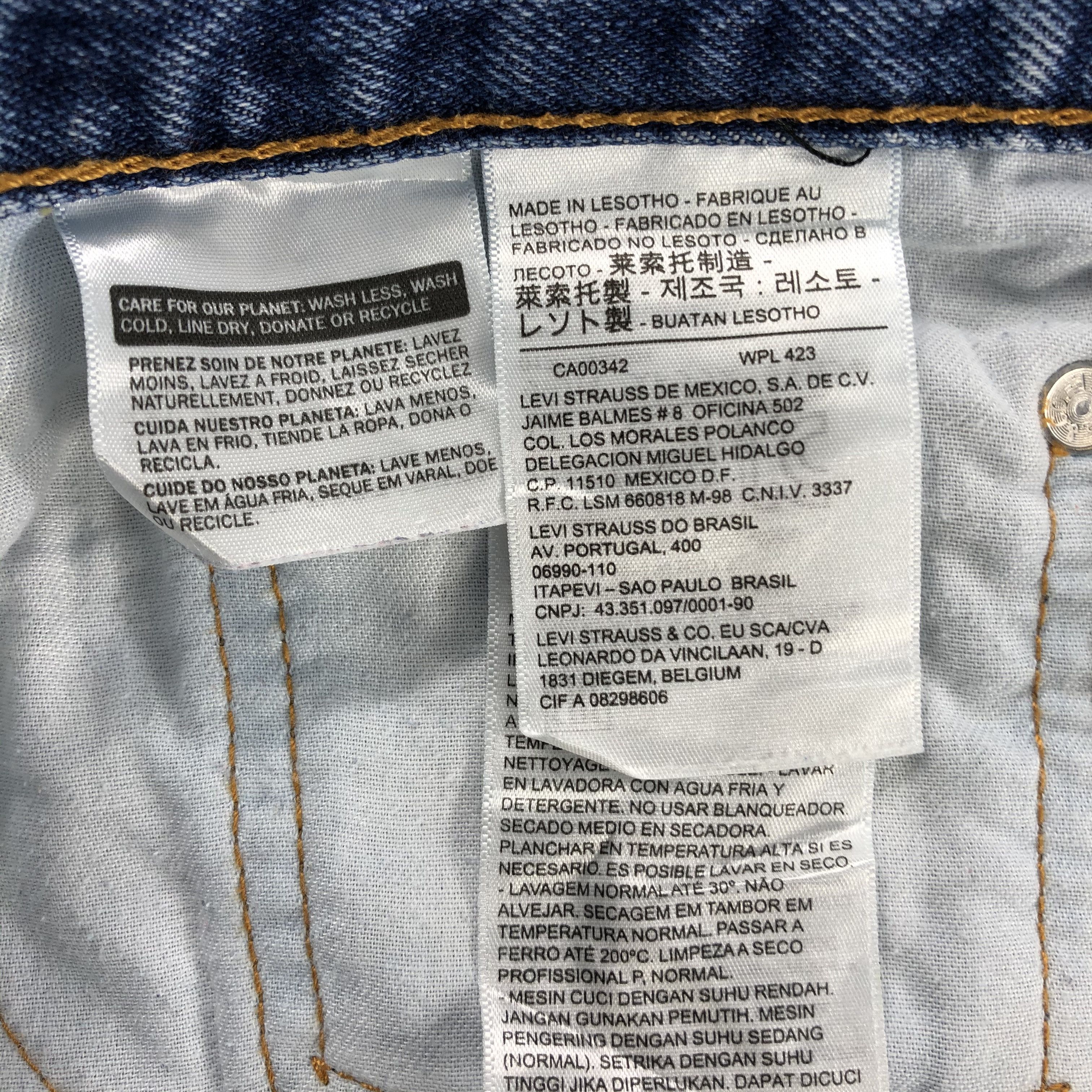Levi's Vintage Blue Wash Levis 505 Jeans-J2053 Size US 38 / EU 54 - 13 Thumbnail