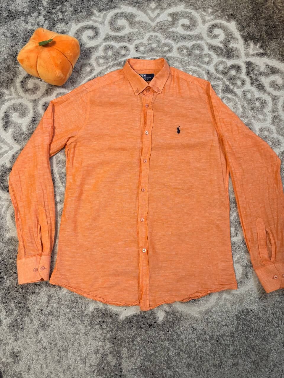 Polo Ralph Lauren Polo Ralph Lauren Blake men's shirt, orange, made in USA Size US L / EU 52-54 / 3 - 1 Thumbnail