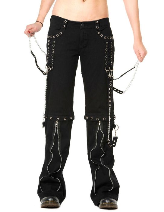 Streetwear Goth Punk Pant With Chains Grailed