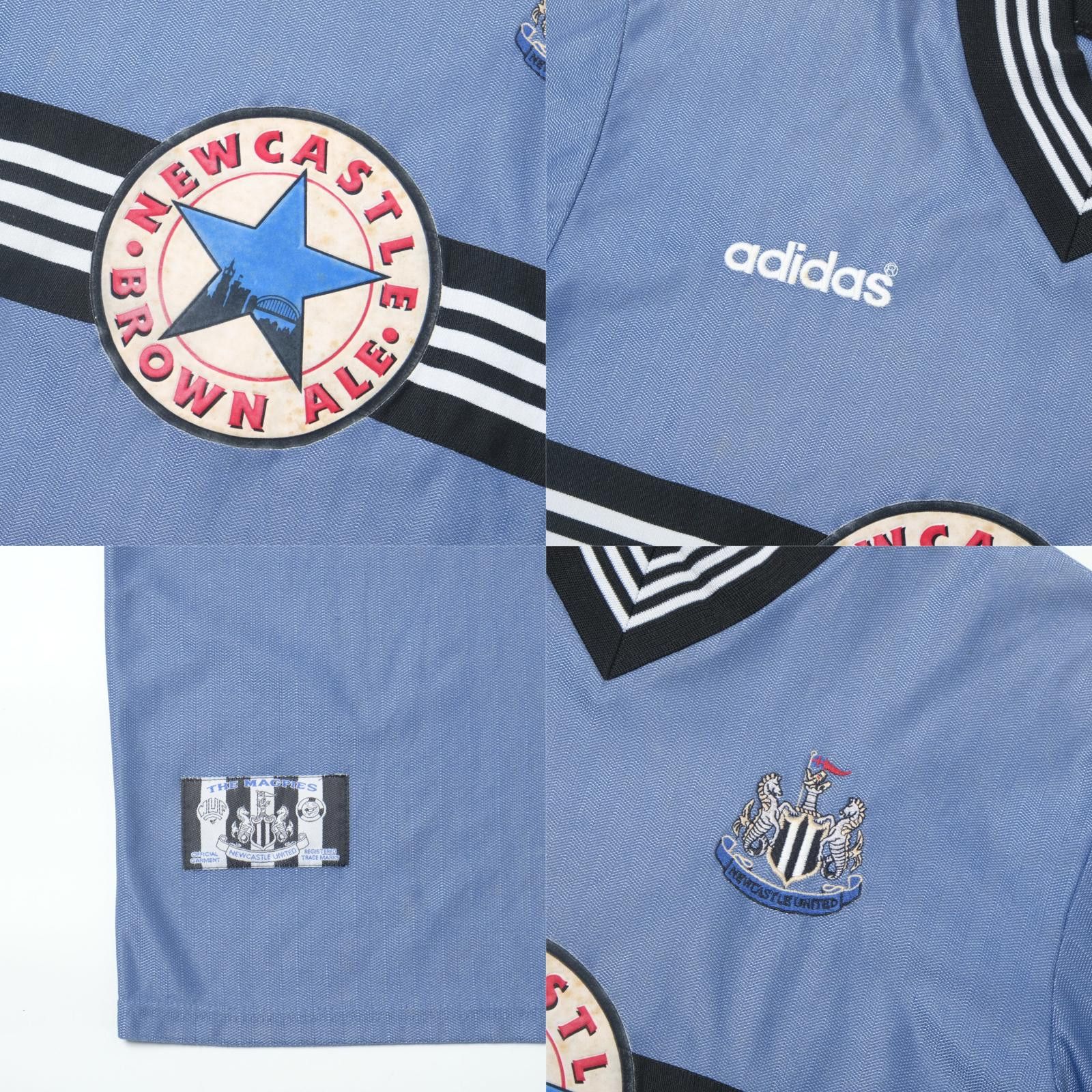Adidas 1996/97 Newcastle United Away Shirt Adidas (L) Size US L / EU 52-54 / 3 - 6 Thumbnail