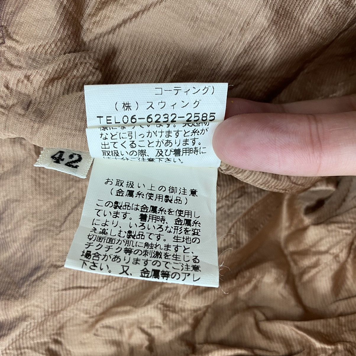 Japanese Brand × Vintage Vintage SWINSWING Japanese Brand Brown Coat Size S / US 4 / IT 40 - 8 Thumbnail