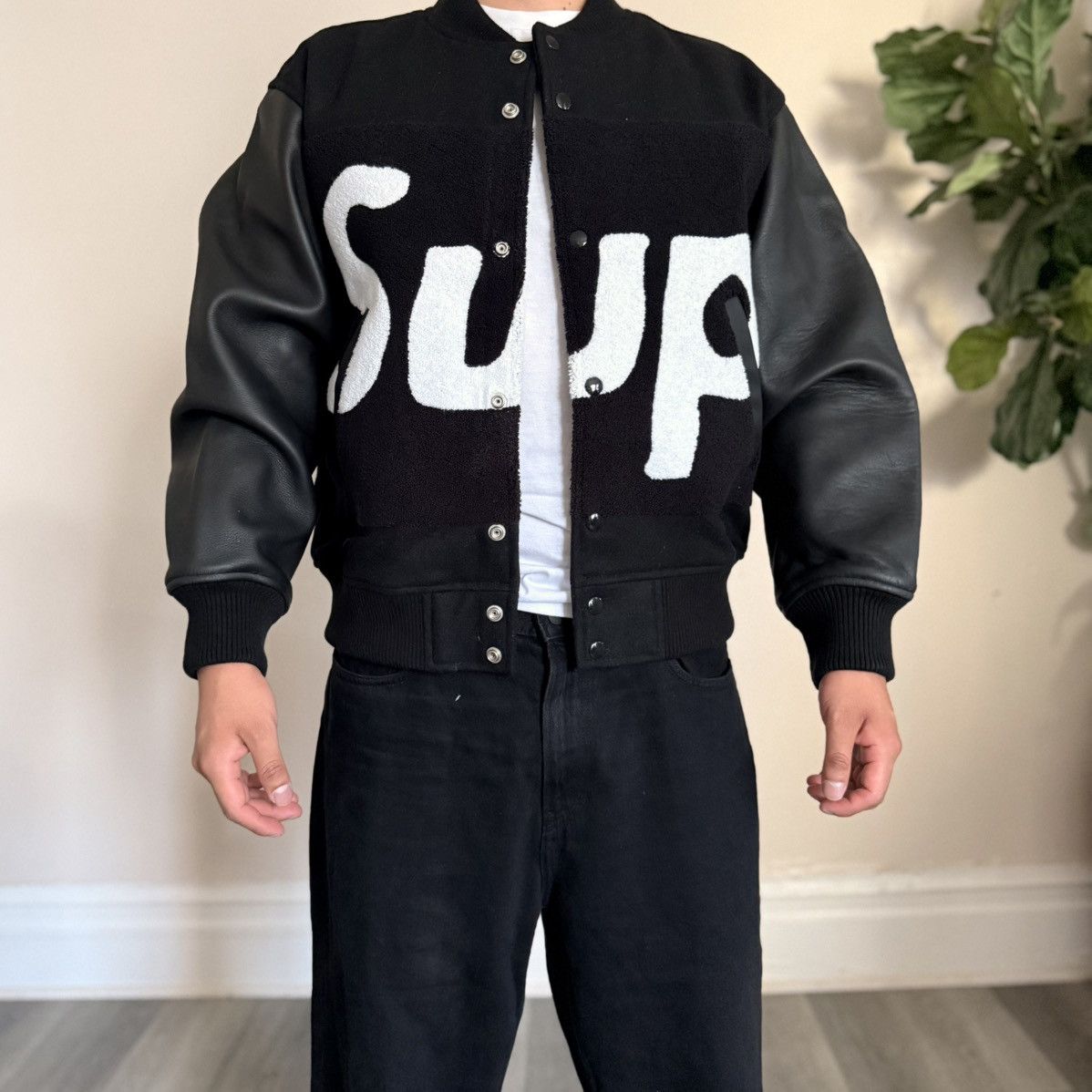 Supreme SUPREME Big Logo Chenille Varsity Jacket Size US S / EU 44-46 / 1 - 8 Thumbnail