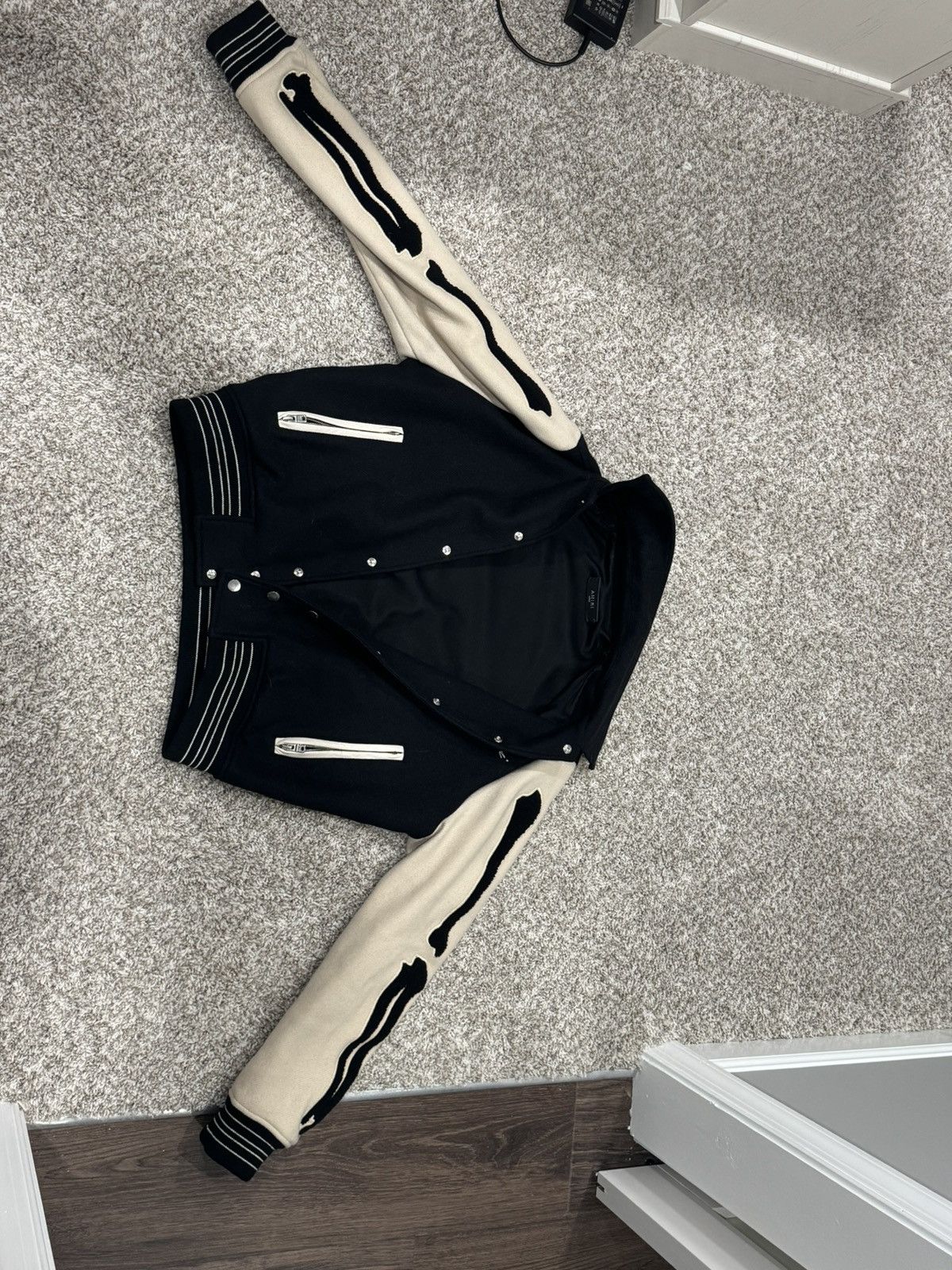 Amiri Amiri Bones varsity Jacket Size US L / EU 52-54 / 3 - 1 Thumbnail