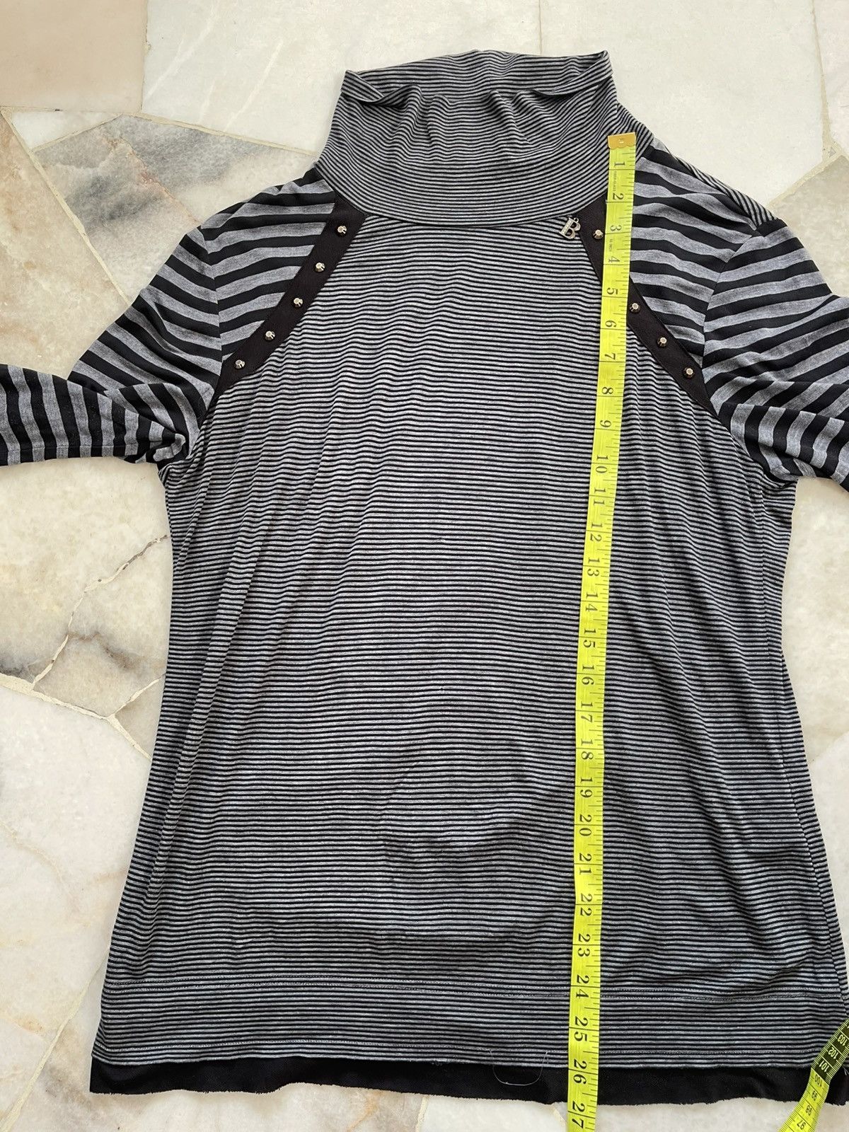 Balmain Balmain Paris Stripe B Pendant with Stud Long Sleeve #99 Size US M / EU 48-50 / 2 - 16 Thumbnail