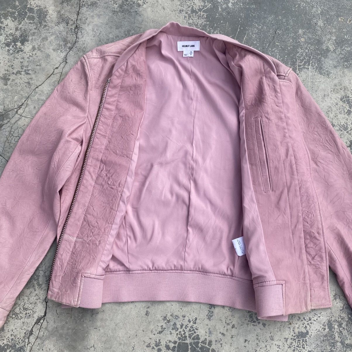 Helmut Lang HELMUT LANG Faded Pink Leather Jacket Size S / US 4 / IT 40 - 8 Thumbnail