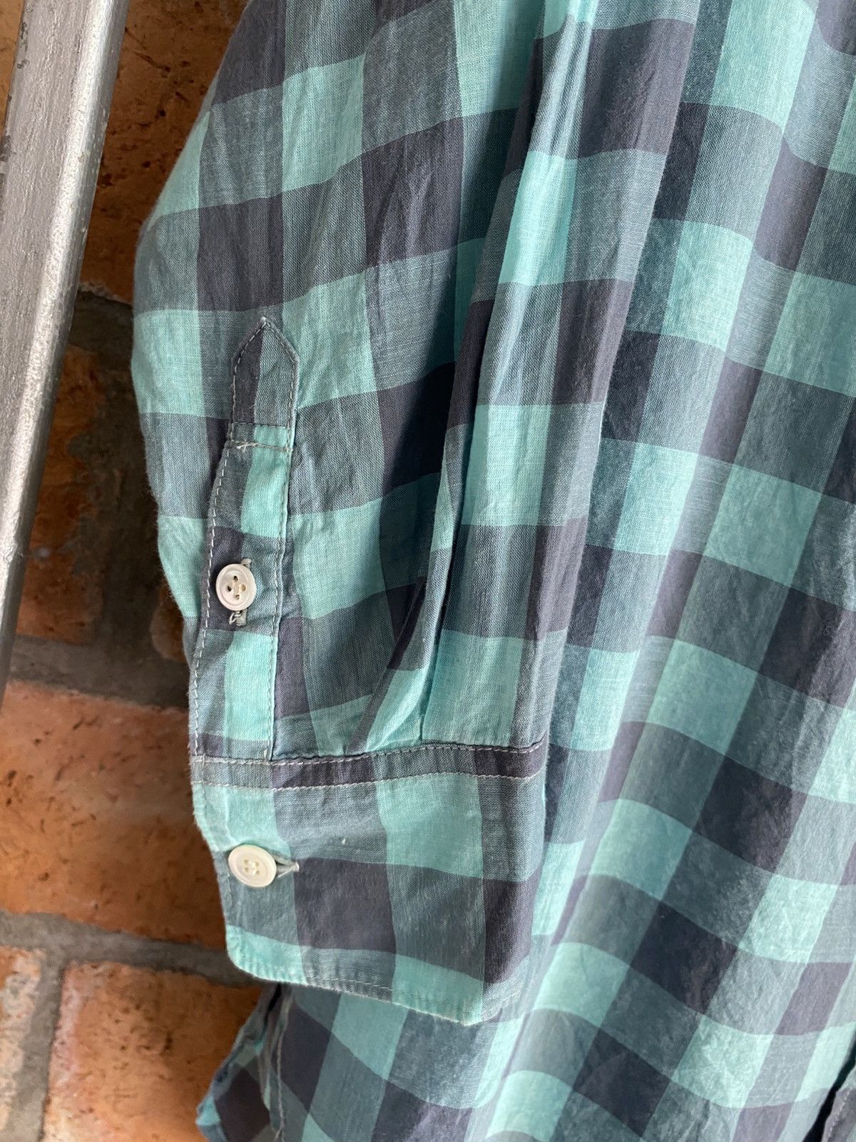 mercibeaucoup mercibeaucoup, jevous enprie Mint Checkered Button-Up Shirt Size XS / US 0-2 / IT 36-38 - 20 Thumbnail