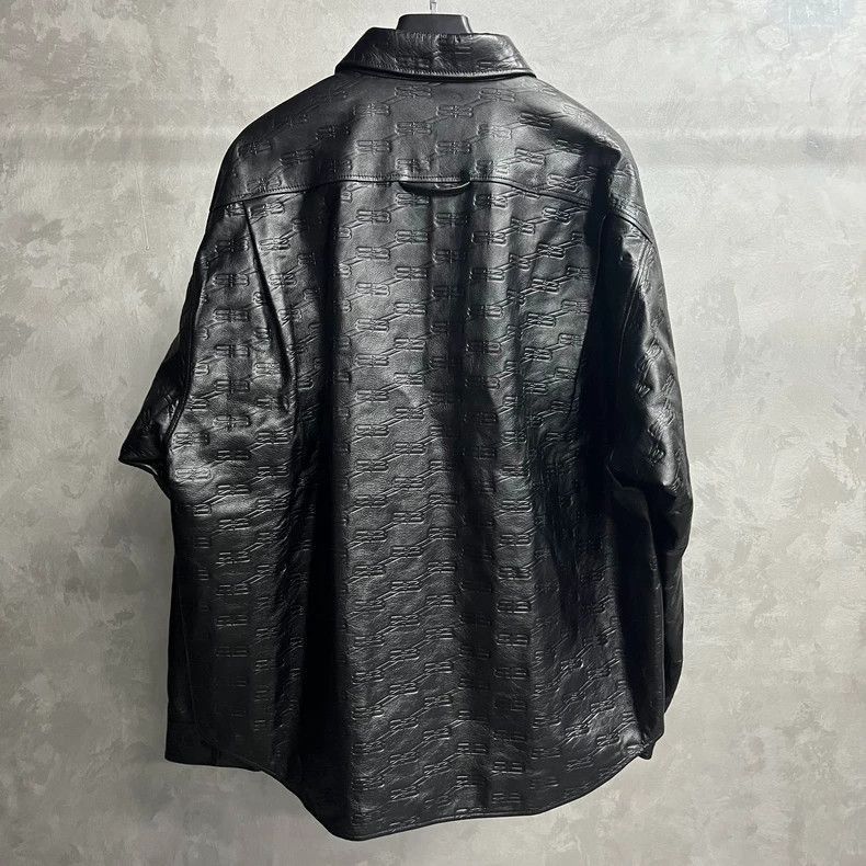 Balenciaga Balenciaga latest black full logo leather jacket jacket-250 Size US M / EU 48-50 / 2 - 4 Thumbnail