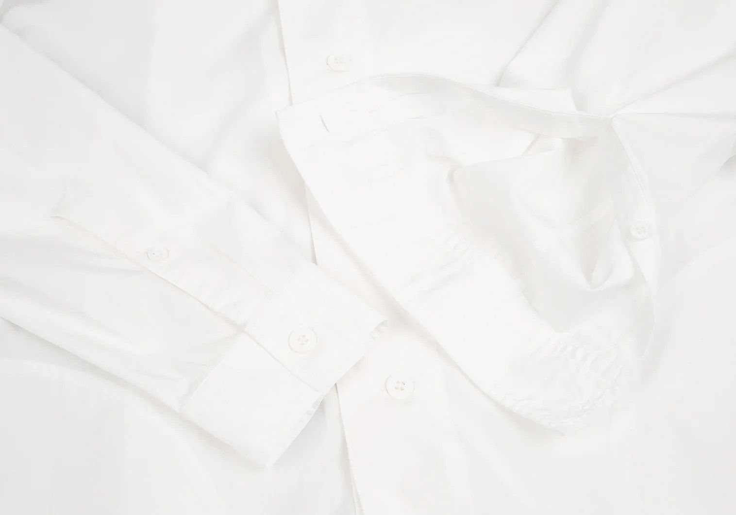 Yohji Yamamoto Yohji Yamamoto Layered Back Zip Shirt White Size US S / EU 44-46 / 1 - 7 Thumbnail