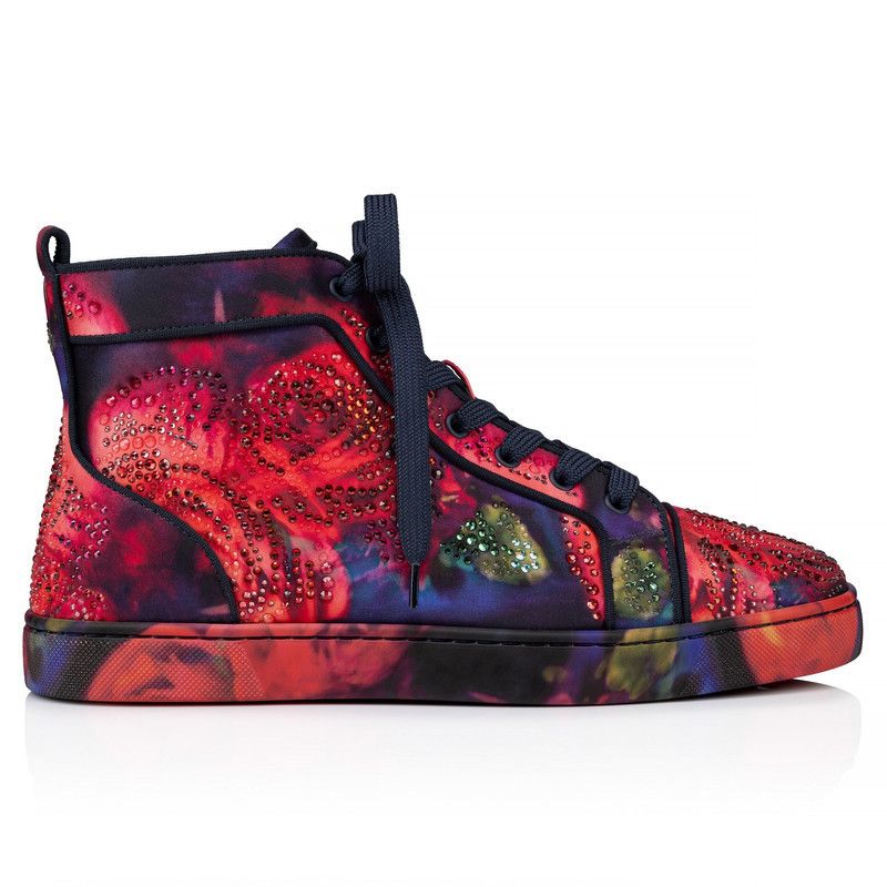 Christian Louboutin o1s1wg111125 Louis Rose Flat Crepe Satin in Multicolor Size US 11 / EU 44 - 2 Thumbnail