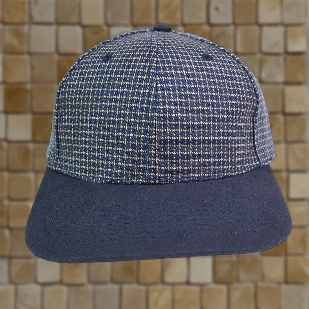 Vintage Vintage Blue Plaid Wool Adjustable Snapback Hat Baseball Cap Sports Size ONE SIZE - 1 Thumbnail