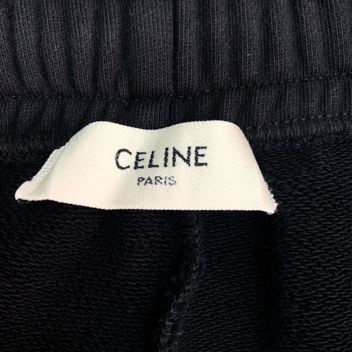 Celine Celine Black Logo Letter Printed Casual Sweatpants K26WX Size US 34 / EU 50 - 6 Thumbnail