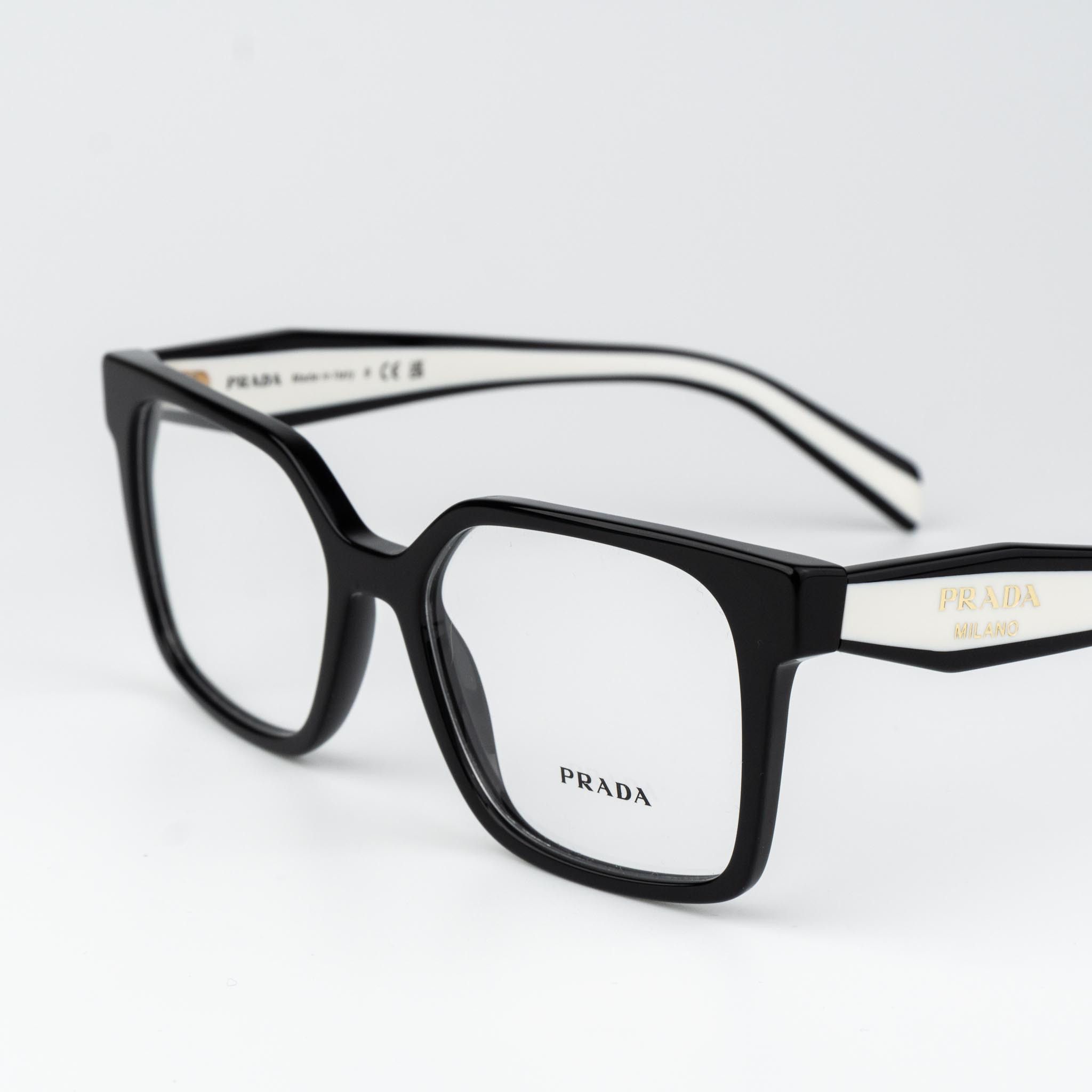 Prada Prada Women Eyeglasses Square PRB03V 16K1O1 NEW AUTHENTIC Size ONE SIZE - 5 Thumbnail