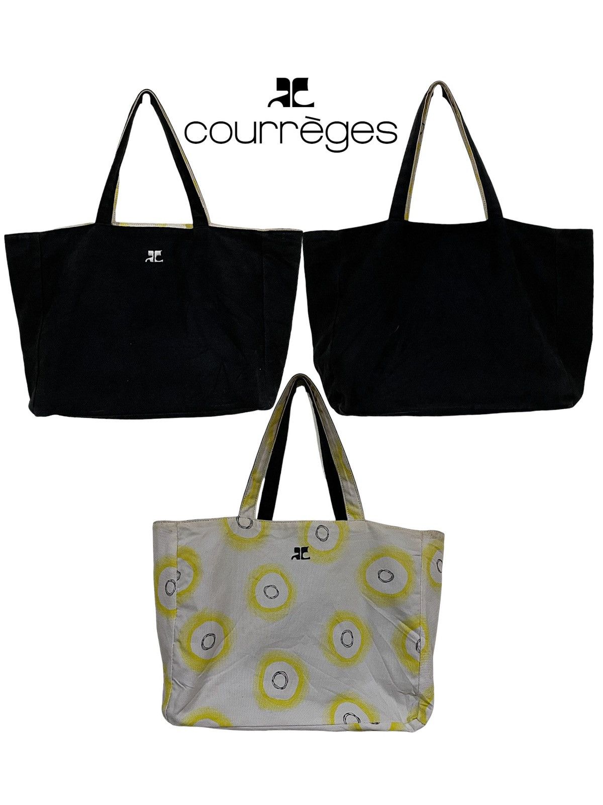 Courreges Courreges Reversible Canvas Tote Bag Size ONE SIZE - 1 Thumbnail