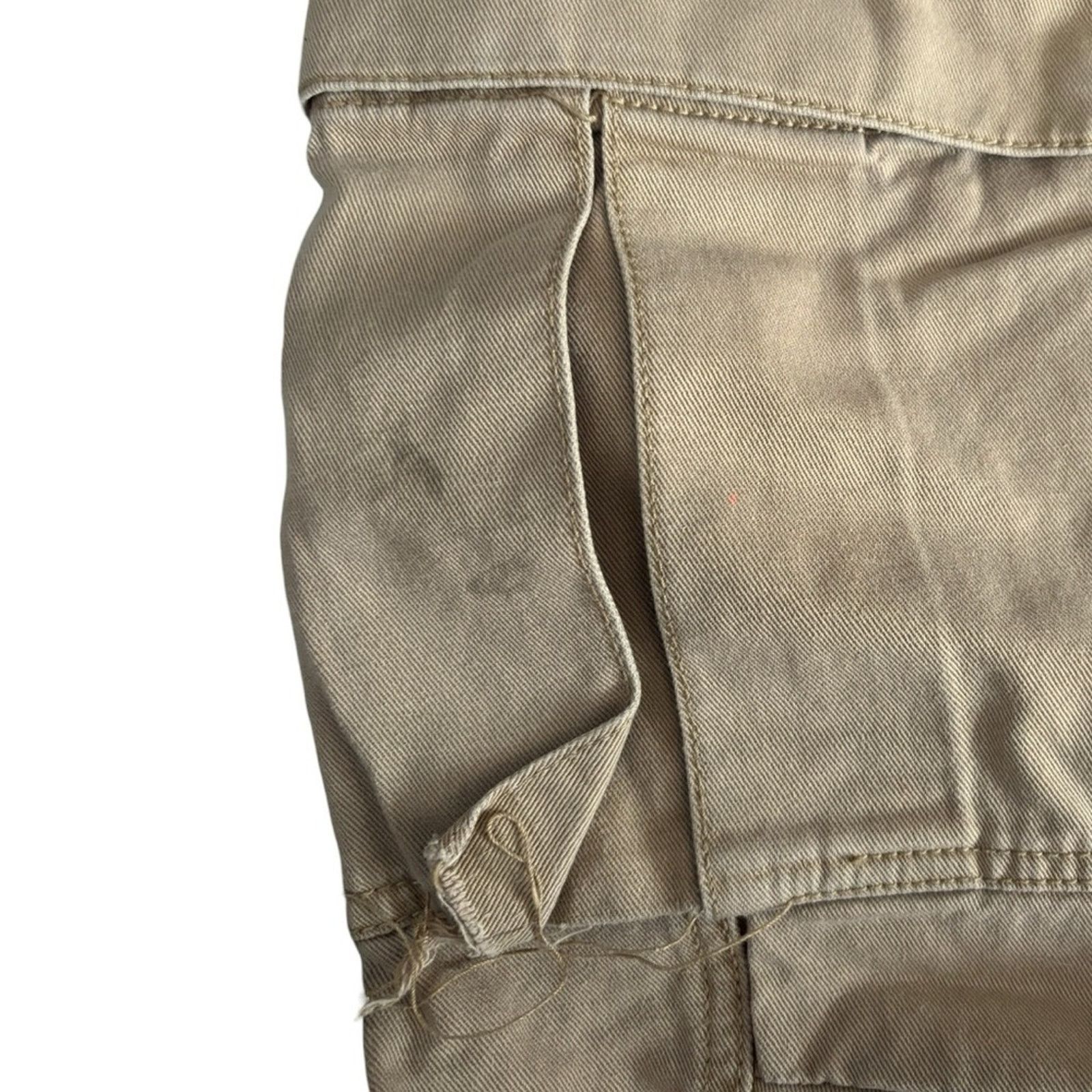 Levi's Levis Mens 44 B&T Faded Baggy Fit Cargo Shorts| Beige Size US 44 / EU 60 - 6 Thumbnail