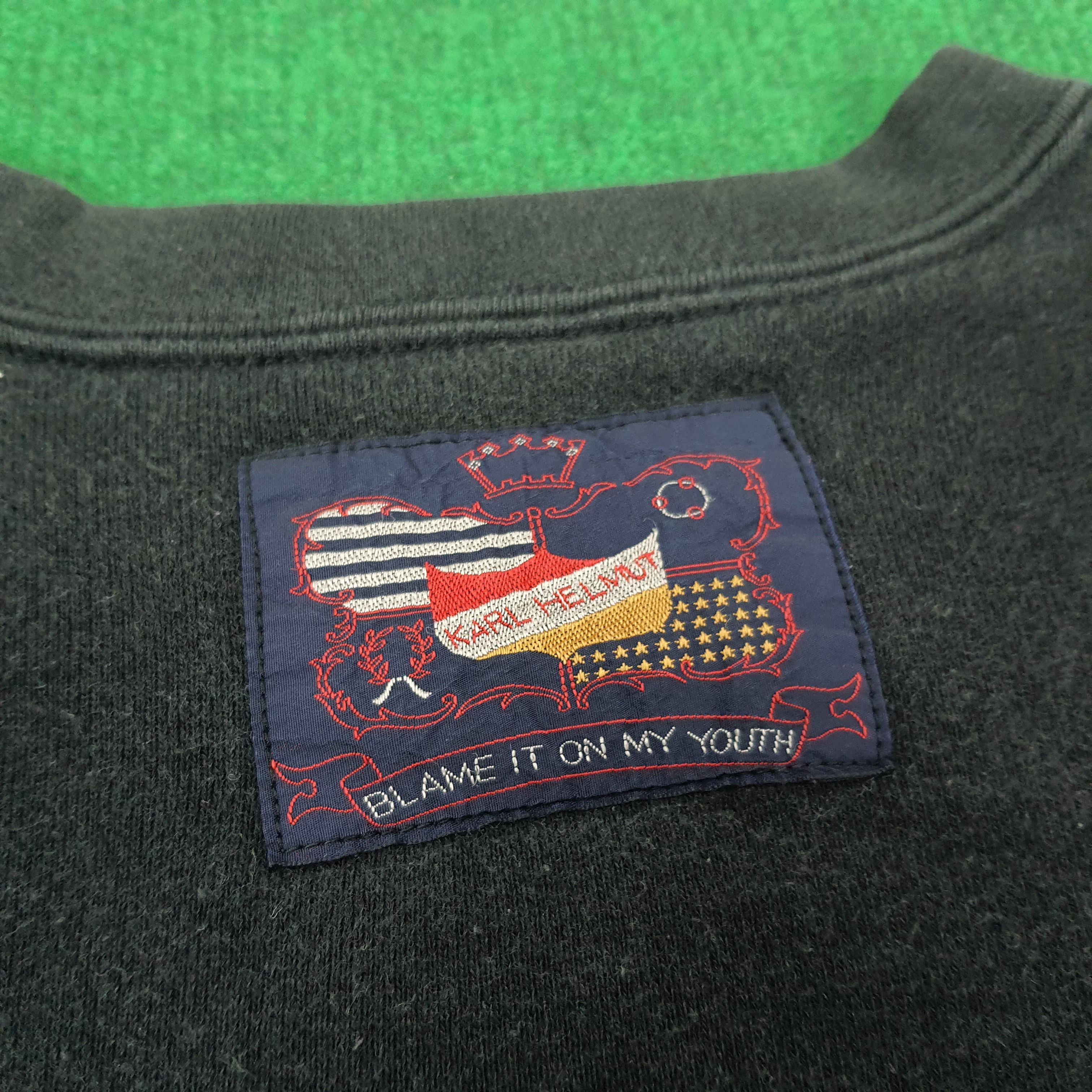 Karl Helmut Vintage Karl Helmut Patches Blame Me on My Youth Sweatshirts Size US L / EU 52-54 / 3 - 4 Thumbnail