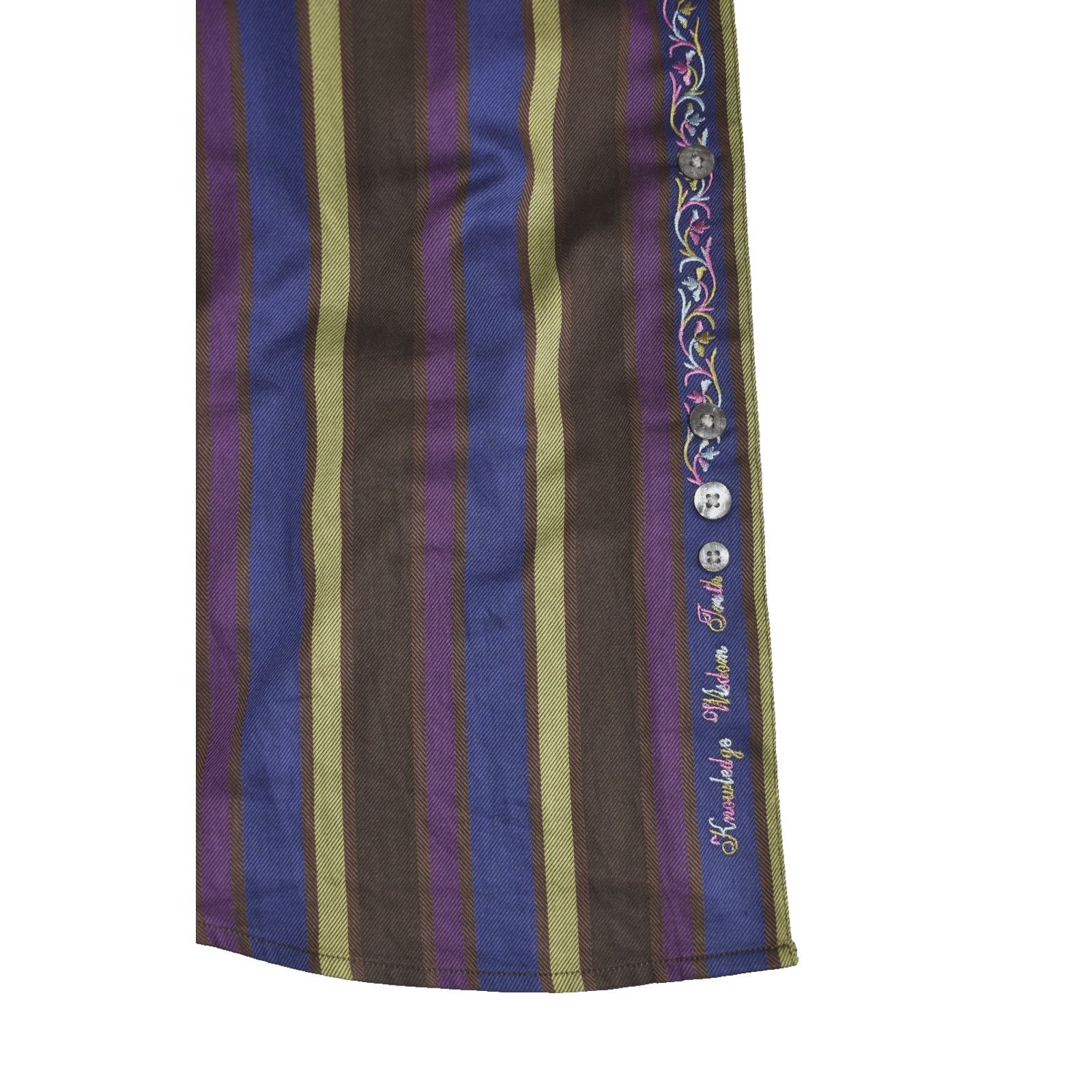 Robert Graham ROBERT GRAHAM Regal Stripe Cotton W/Silk Trim LS Shirt Sz XL Size US XL / EU 56 / 4 - 5 Thumbnail
