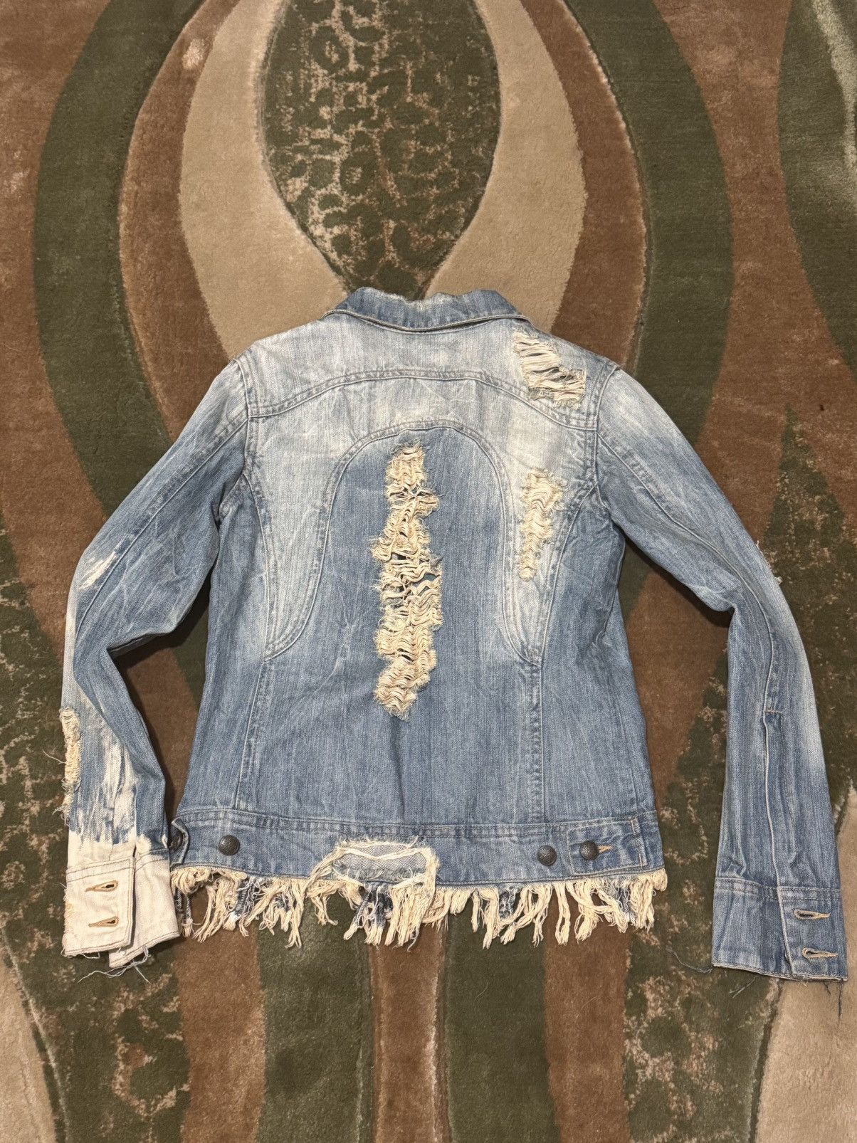 Tornado Mart Midas Distressed Denim Jacket Size US S / EU 44-46 / 1 - 3 Thumbnail