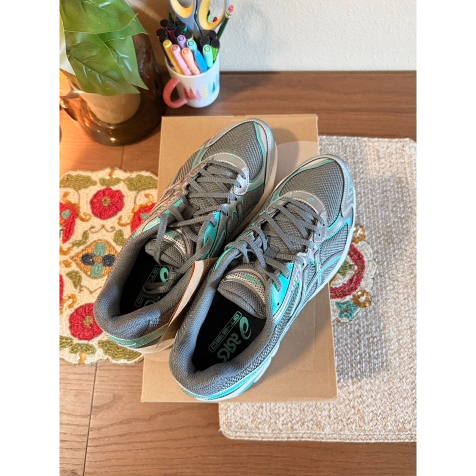 Asics ASICS GT-2160 Steel Grey Waterfall Teal Pure Silver Gel Size US 10 / EU 43 - 5 Thumbnail