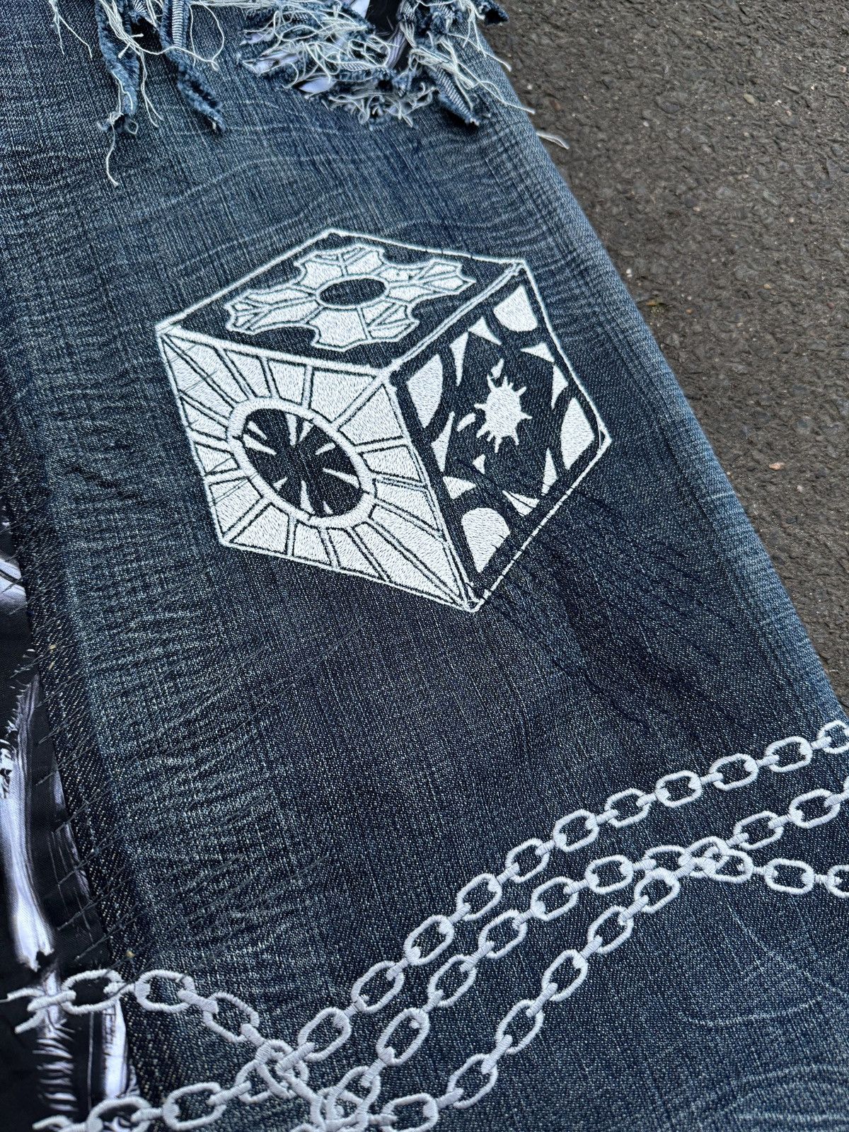 Japanese Brand × Vintage Hellraiser streetwear baggy widelag Flared Custom Vintage Size US 33 - 5 Thumbnail