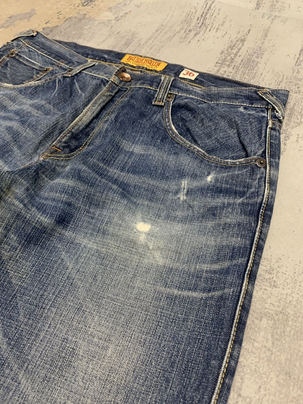 Japanese Brand Baggy rush hour mudwash japanese jeans big size Size US 38 / EU 54 - 4 Thumbnail