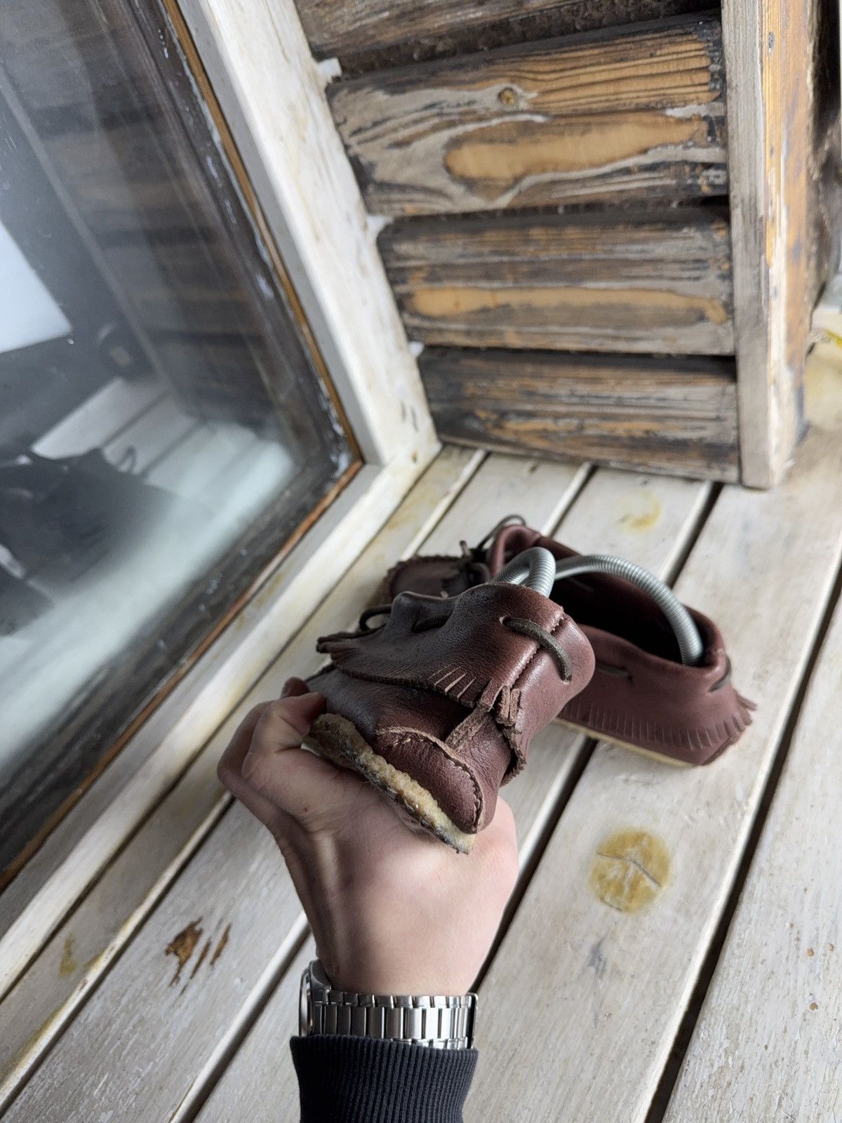 Japanese Brand Avant Garde Y2K Laurentian Chief Leather Moccasins Canada Size US 8 / EU 41 - 7 Thumbnail