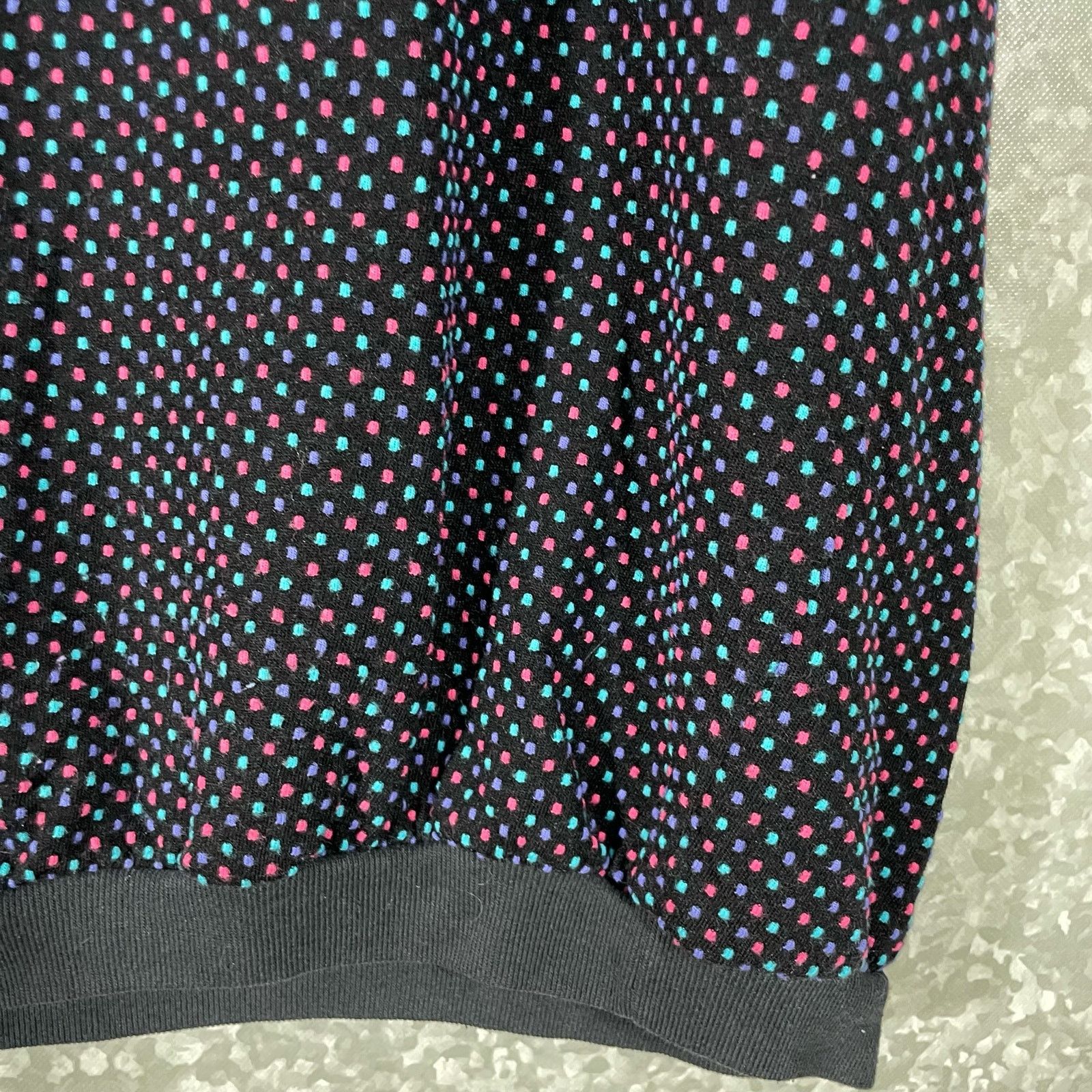 Vintage Style Plus Vintage 80's Black Polka Dot Sweater - One Size Size ONE SIZE - 4 Thumbnail