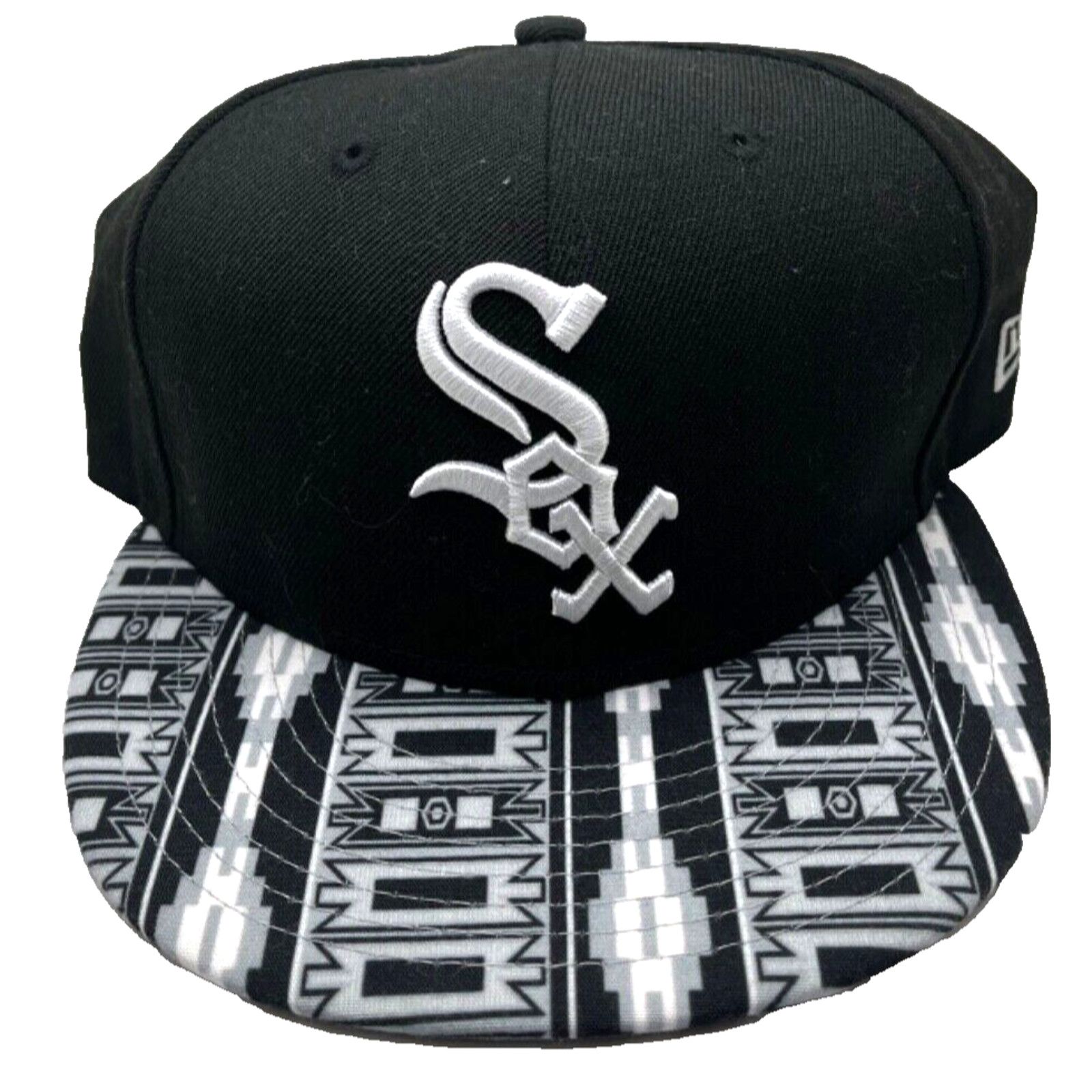 New Era Chicago White Sox New Era Snapback Hat Aztec Tribal Brim MLB Size ONE SIZE - 3 Thumbnail