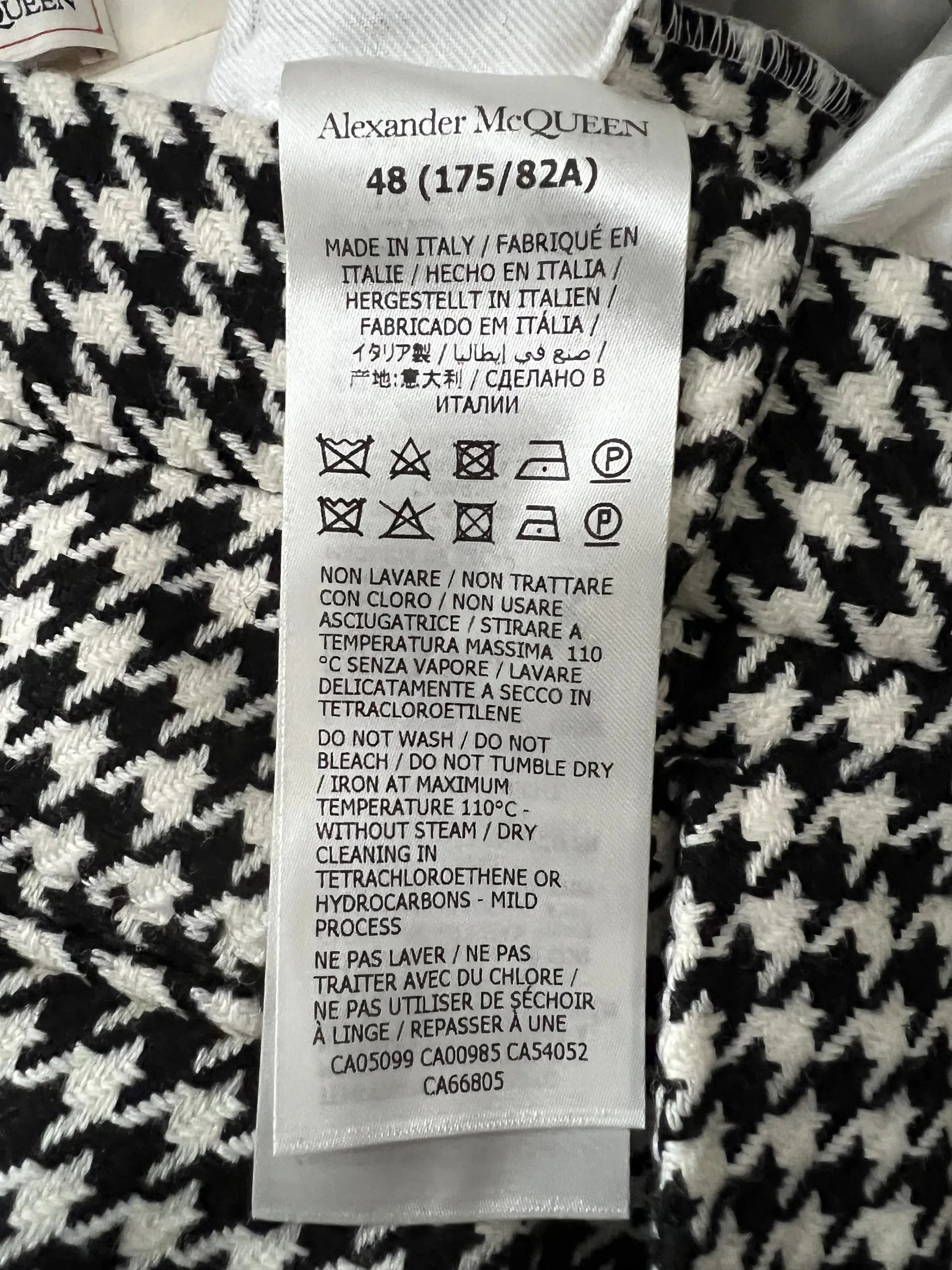 Alexander McQueen BNWT Beautiful Pied De Poule Trousers Size US 32 / EU 48 - 10 Thumbnail